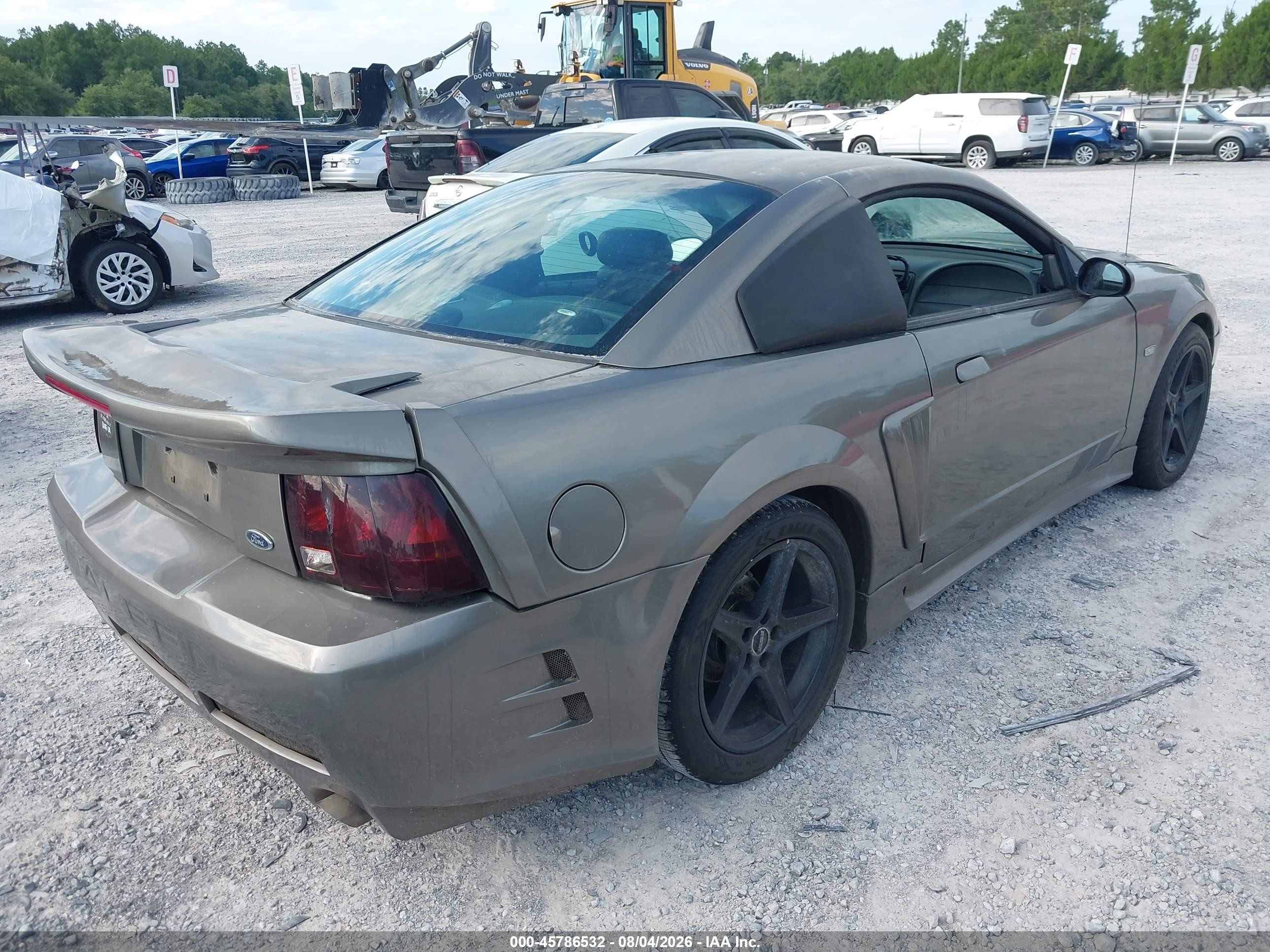 2002 Ford Mustang Gray vin: 1FAFP42X72F188058