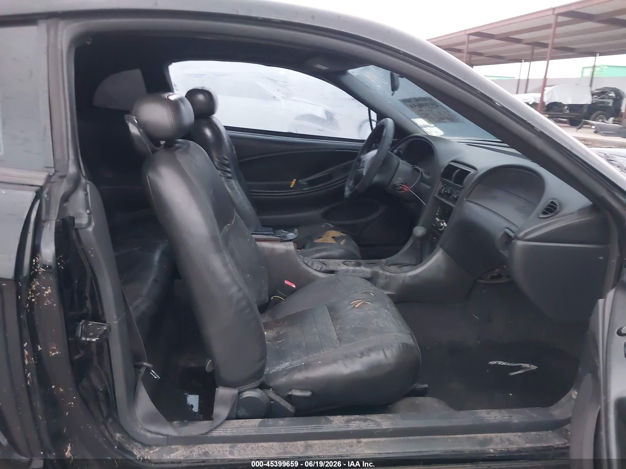 2003 Ford Mustang Gt Black vin: 1FAFP42X73F303517