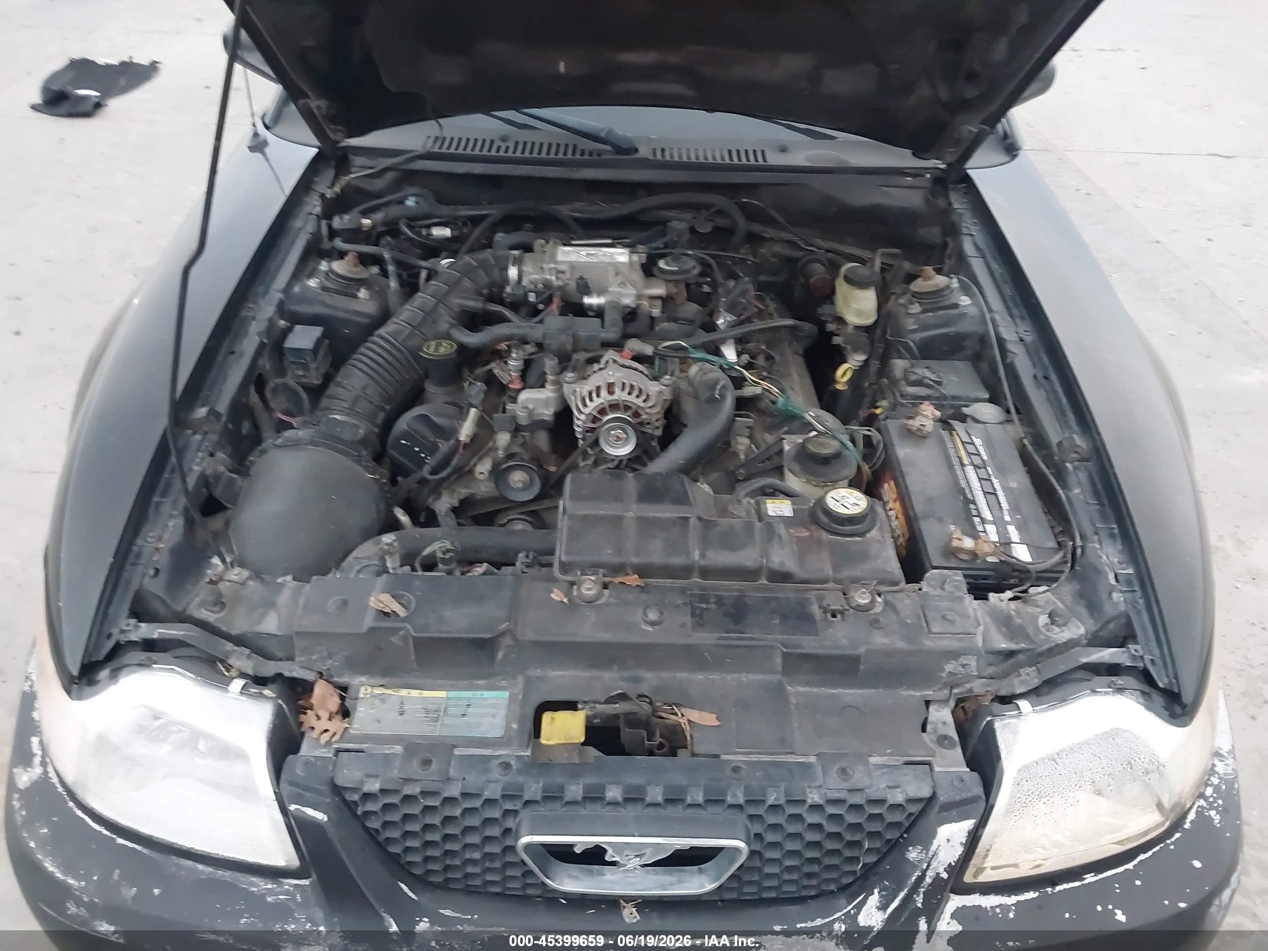 2003 Ford Mustang Gt Black vin: 1FAFP42X73F303517