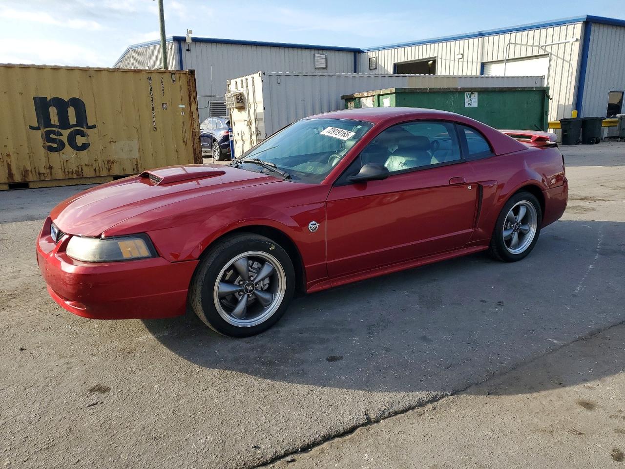 2004 Ford Mustang Gt Red vin: 1FAFP42X74F119311
