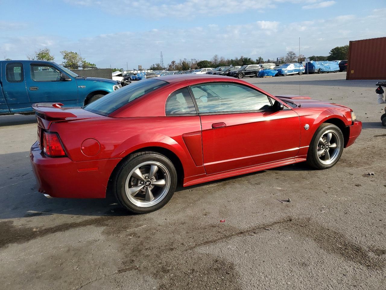 2004 Ford Mustang Gt Red vin: 1FAFP42X74F119311