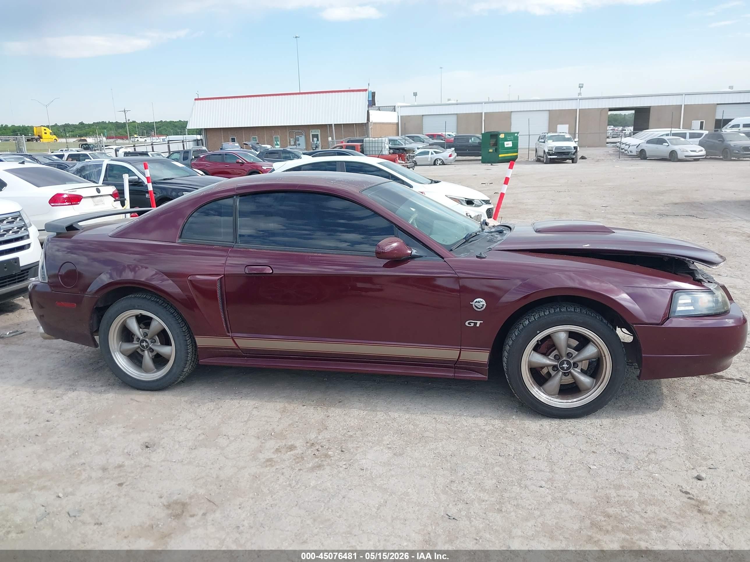 2004 Ford Mustang Gt Red vin: 1FAFP42X74F130373