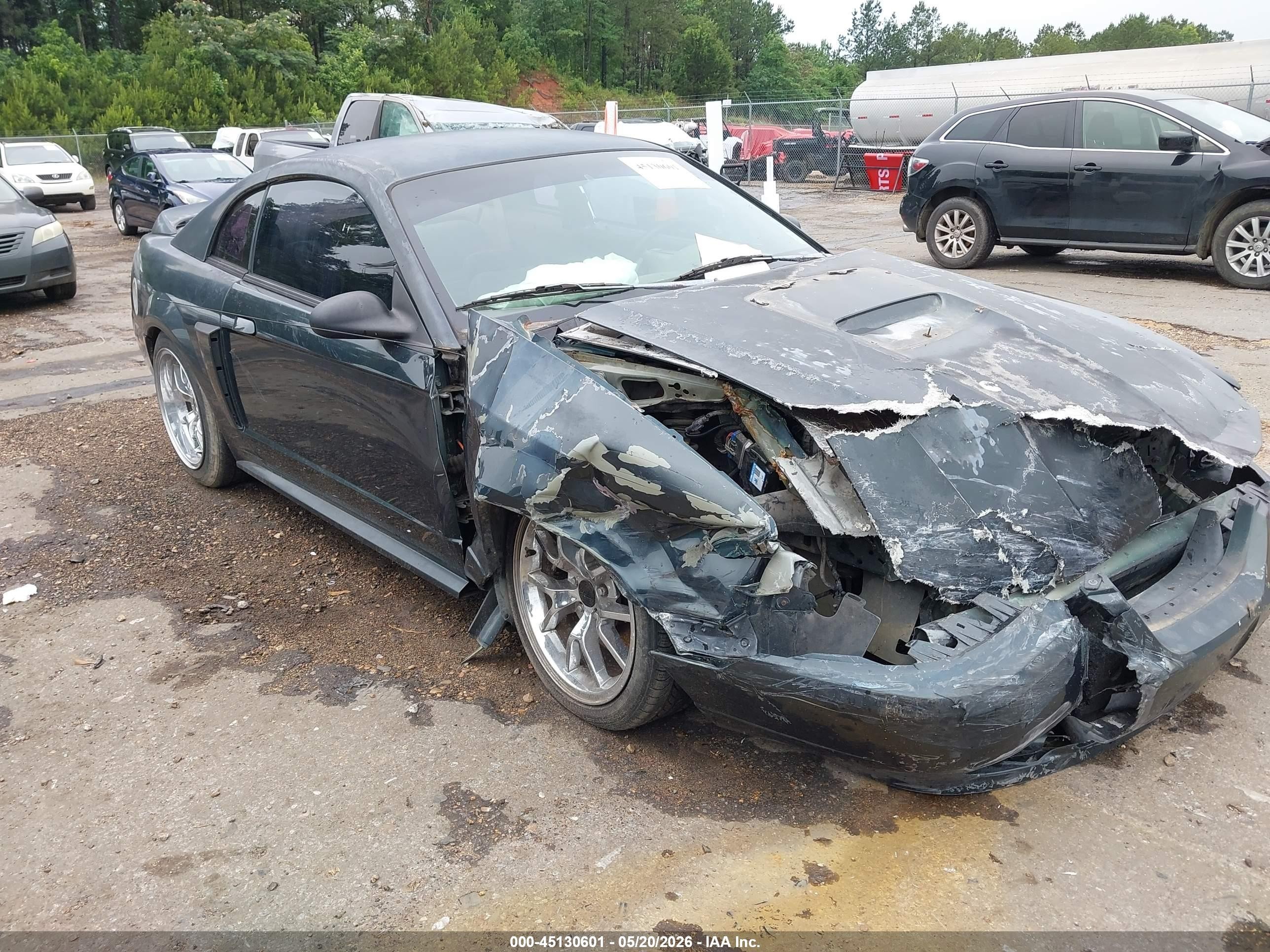 1999 Ford Mustang Gt Blue vin: 1FAFP42X7XF173051