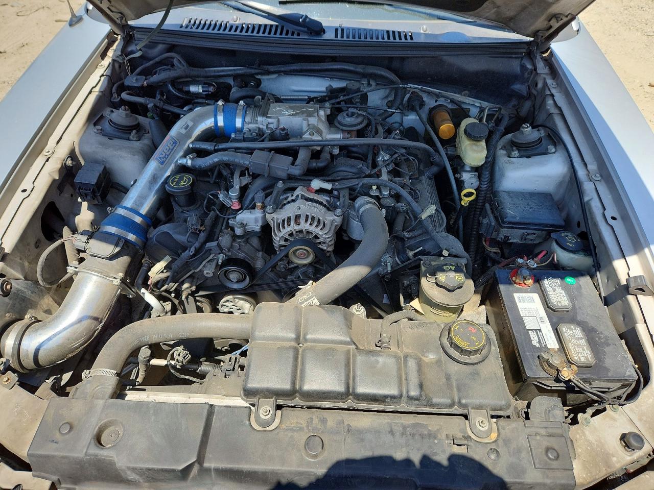2004 Ford Mustang Gt Silver vin: 1FAFP42X84F212595