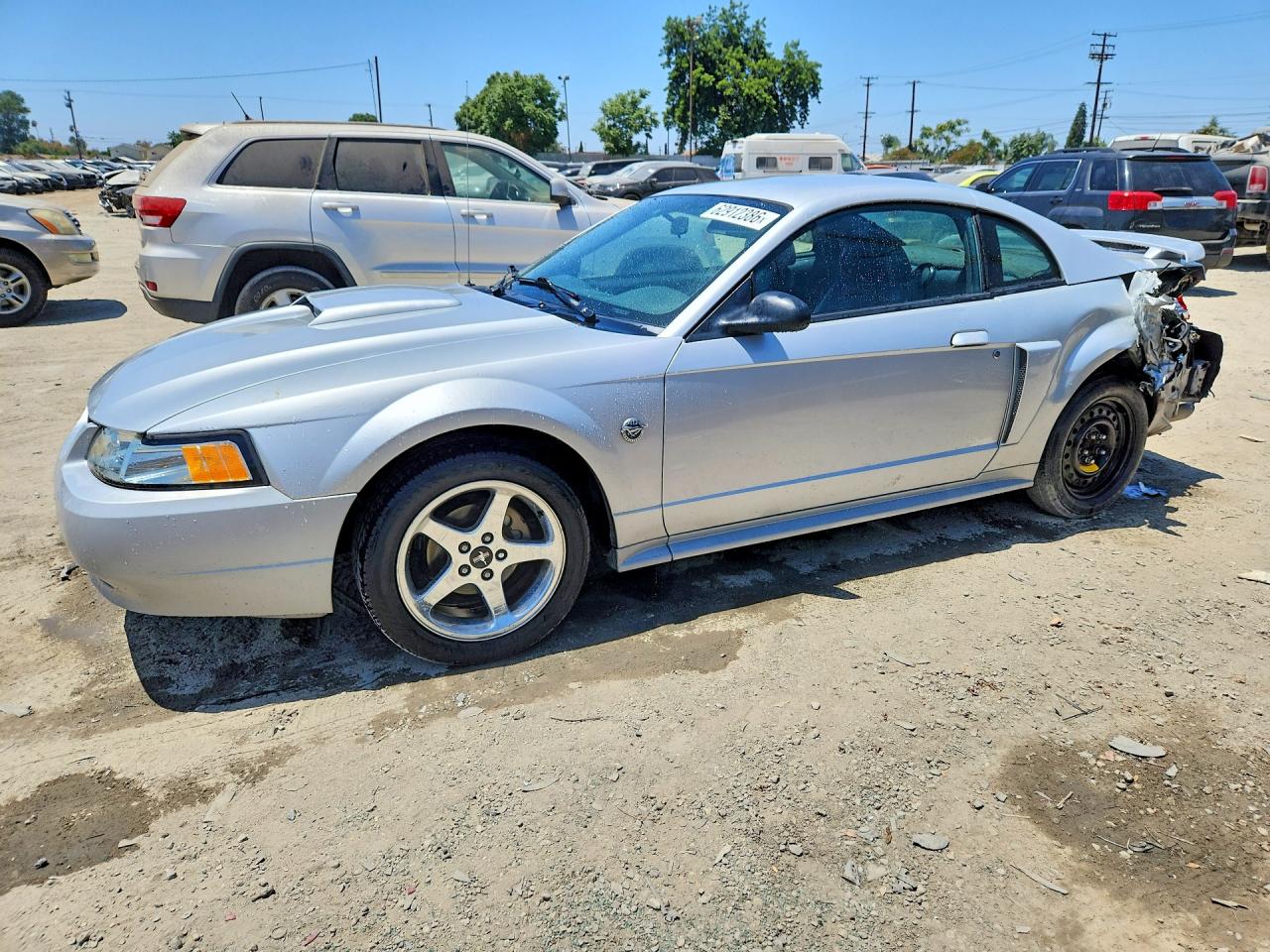 2004 Ford Mustang Gt Silver vin: 1FAFP42X84F212595