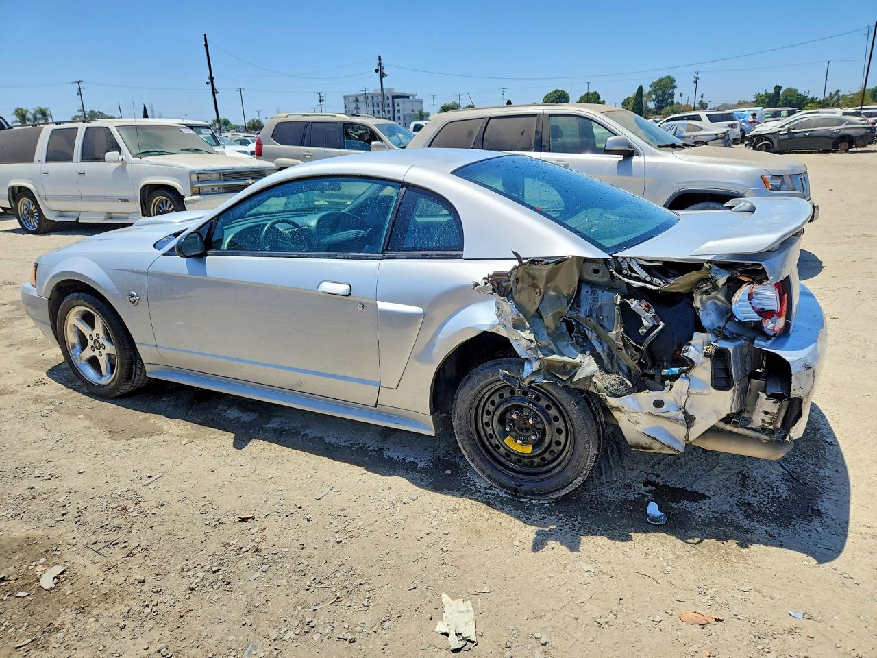 2004 Ford Mustang Gt Silver vin: 1FAFP42X84F212595