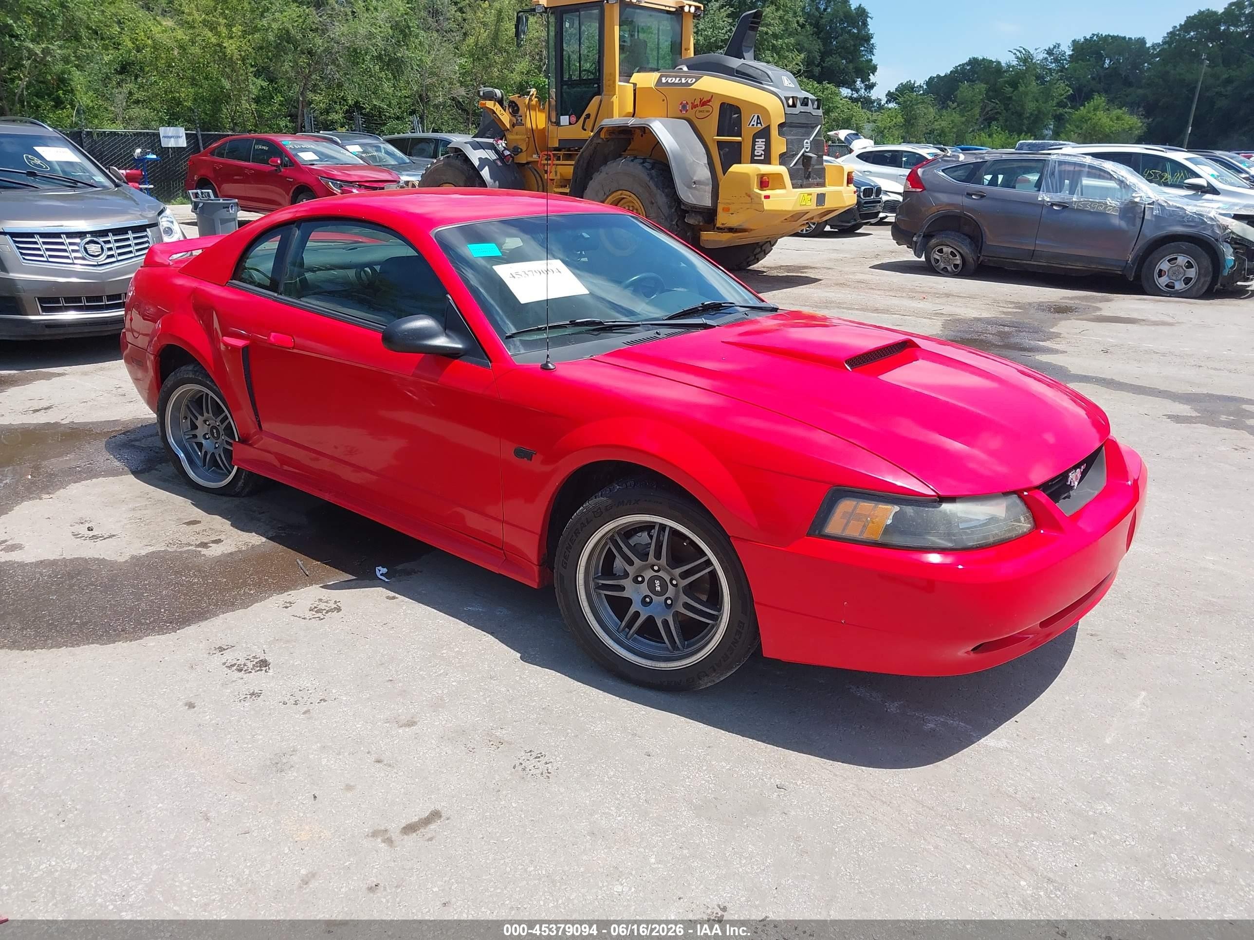 2000 Ford Mustang Gt Red vin: 1FAFP42X8YF215406