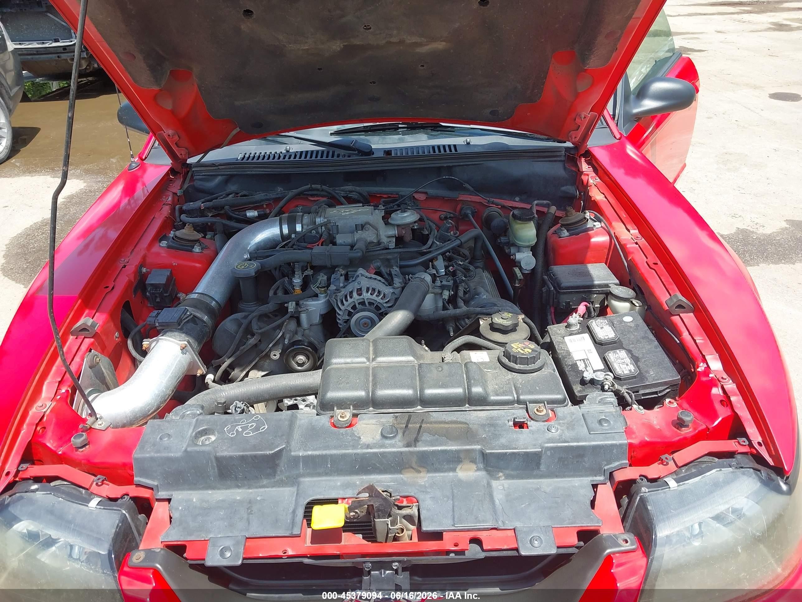 2000 Ford Mustang Gt Red vin: 1FAFP42X8YF215406