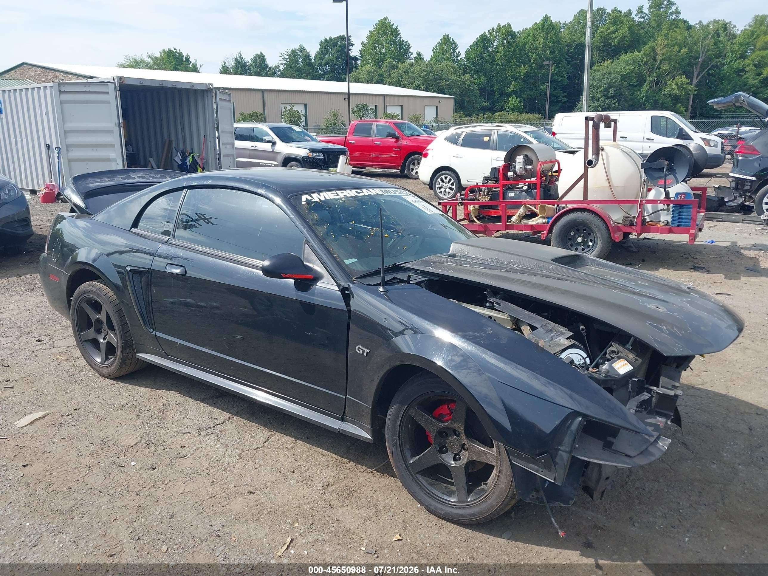 2000 Ford Mustang Gt Black vin: 1FAFP42X8YF291238