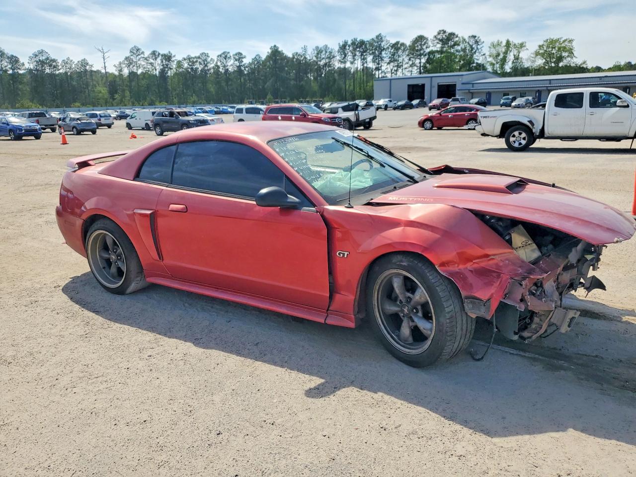 2002 Ford Mustang Gt Burgundy vin: 1FAFP42X92F217141