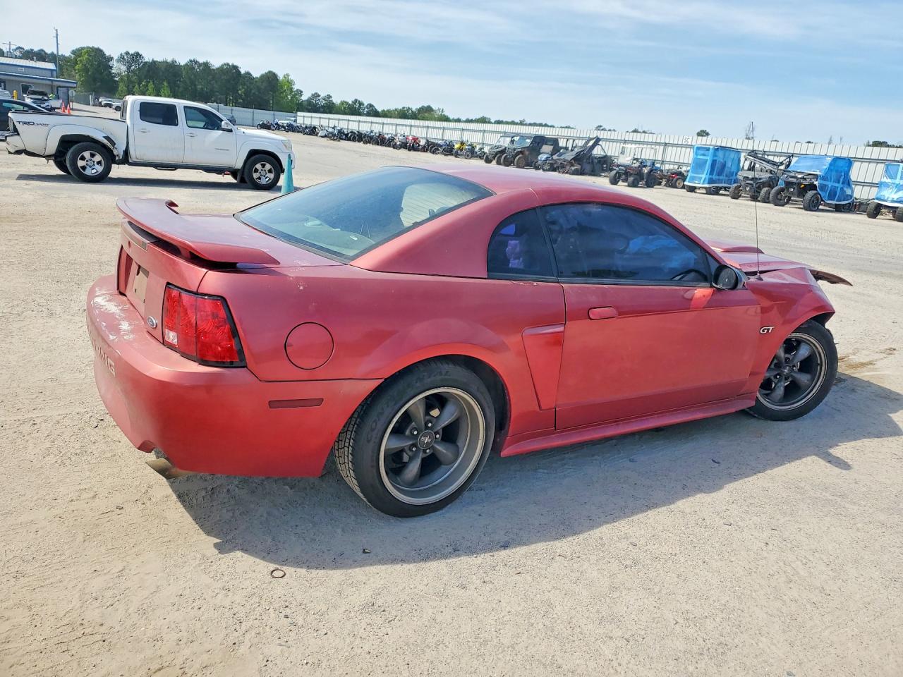 2002 Ford Mustang Gt Burgundy vin: 1FAFP42X92F217141