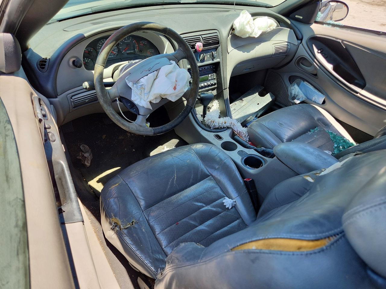 2004 Ford Mustang Gt Silver vin: 1FAFP42X94F184029