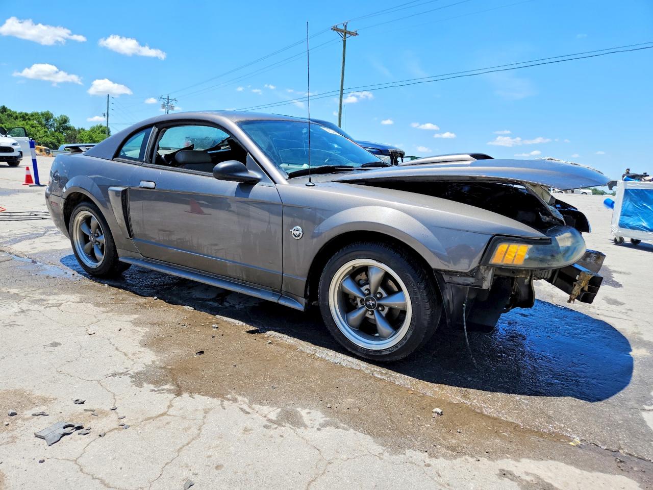 2004 Ford Mustang Gt Silver vin: 1FAFP42X94F184029