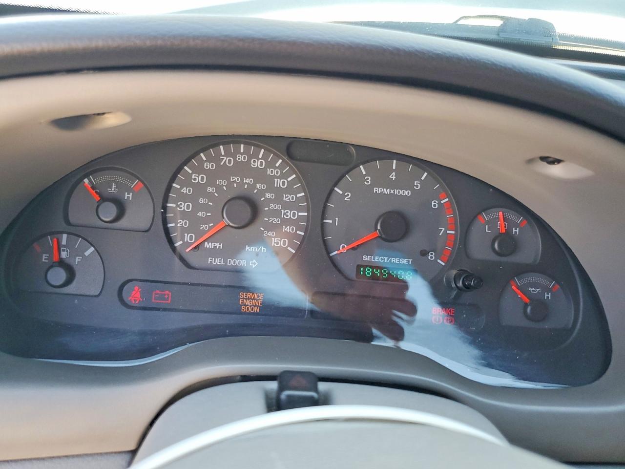 2000 Ford Mustang Gt White vin: 1FAFP42X9YF123835