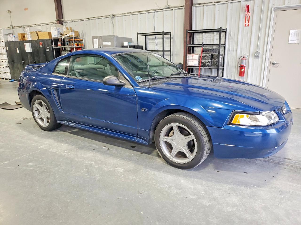 2000 Ford Mustang Gt Blue vin: 1FAFP42X9YF177944