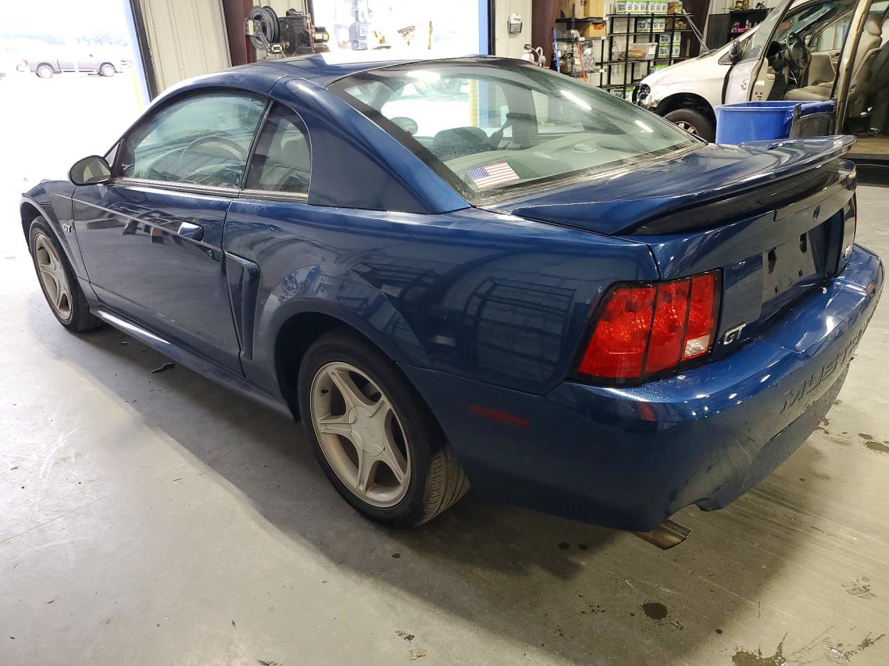 2000 Ford Mustang Gt Blue vin: 1FAFP42X9YF177944
