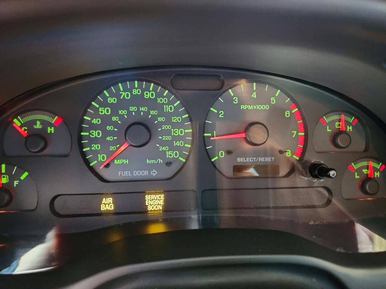 2001 Ford Mustang Gt Yellow vin: 1FAFP42XX1F124501