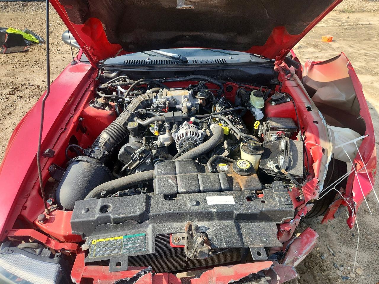 2002 Ford Mustang Gt Red vin: 1FAFP42XX2F120983
