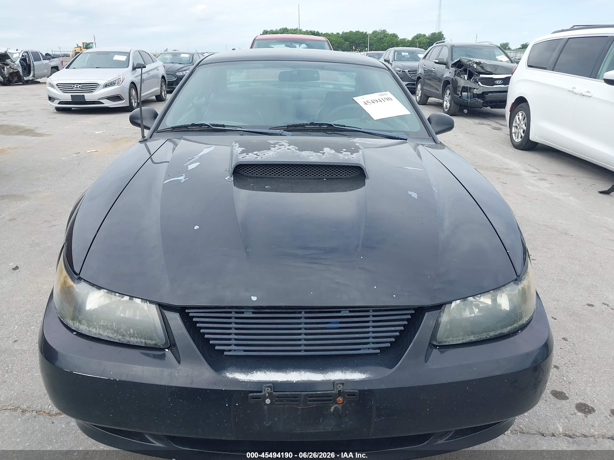 2003 Ford Mustang Gt Black vin: 1FAFP42XX3F406138
