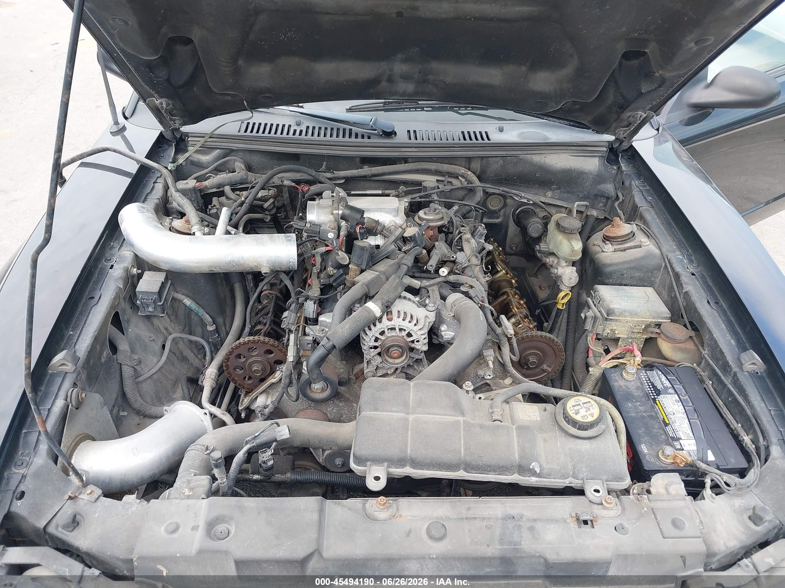2003 Ford Mustang Gt Black vin: 1FAFP42XX3F406138