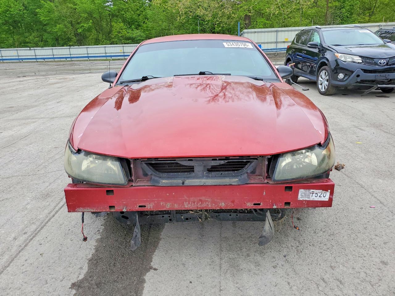 2003 Ford Mustang Gt Burgundy vin: 1FAFP42XX3F454447
