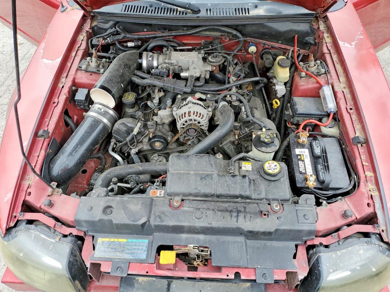 2003 Ford Mustang Gt Burgundy vin: 1FAFP42XX3F454447