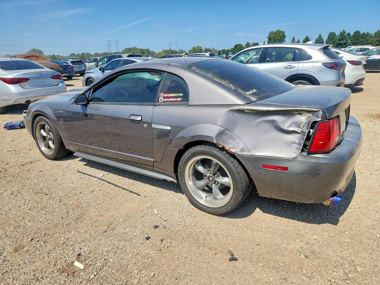 2004 Ford Mustang Gt Gray vin: 1FAFP42XX4F127466