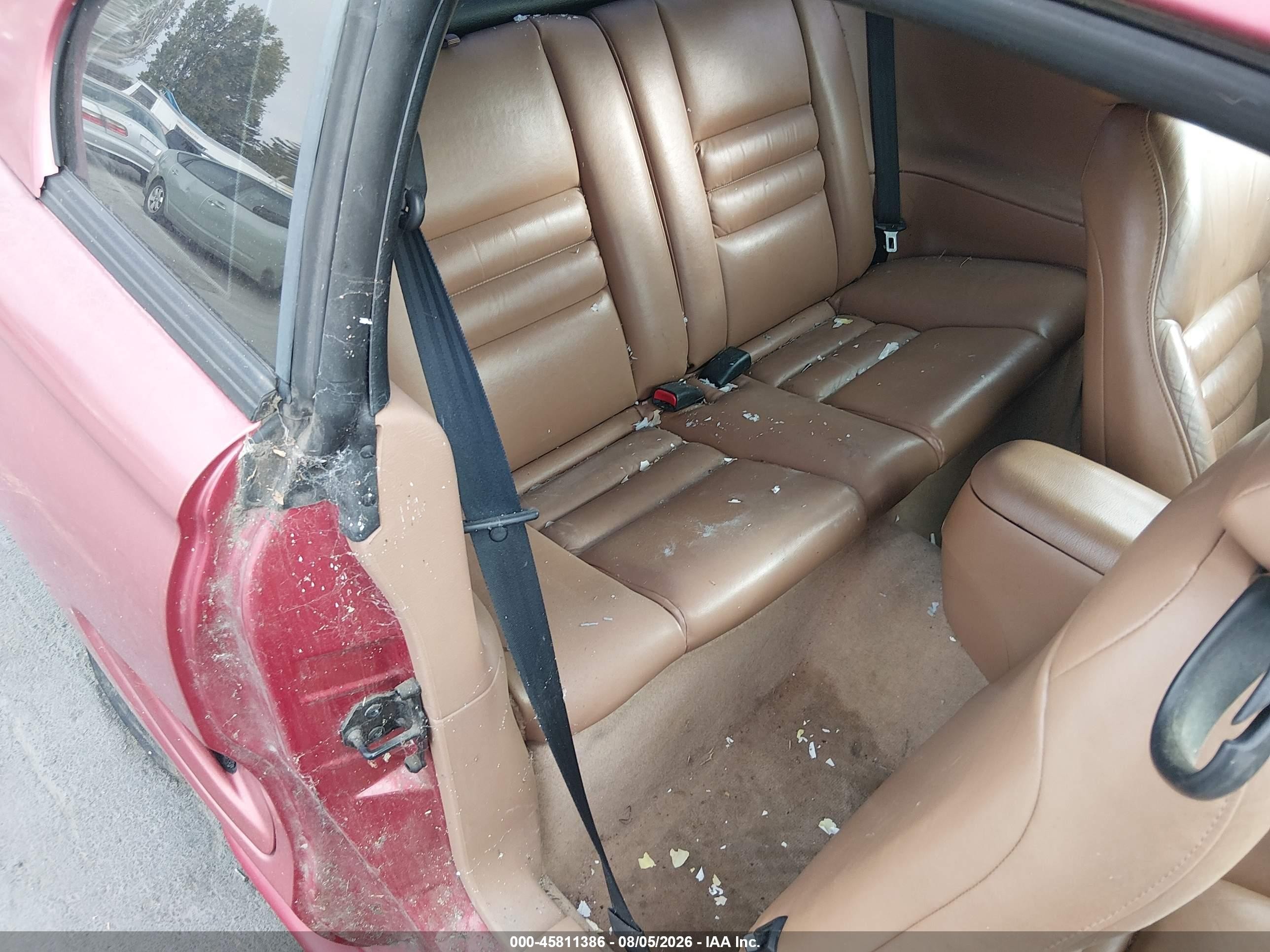 1998 Ford Mustang Gt Red vin: 1FAFP42XXWF245973