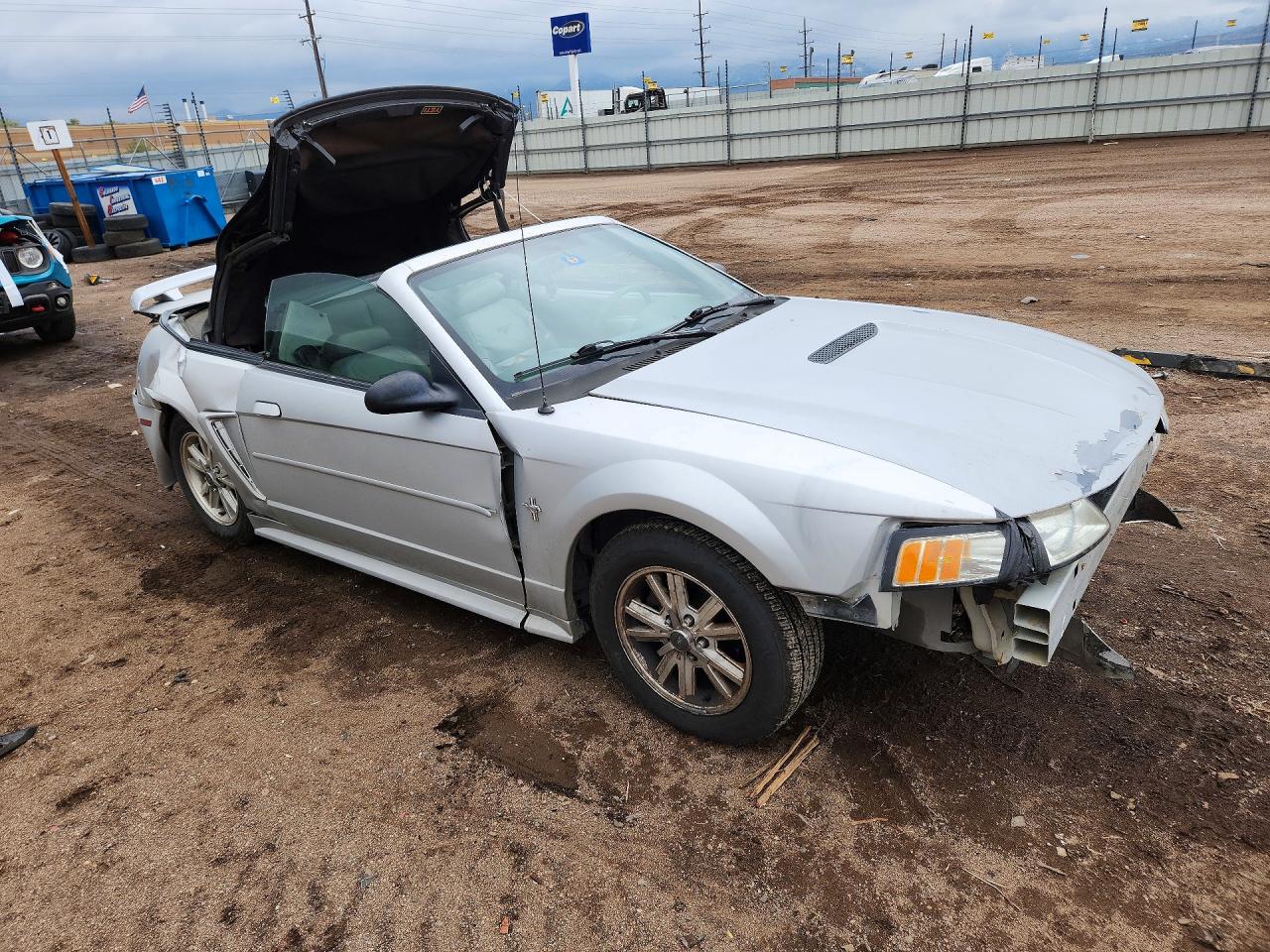 2001 Ford Mustang Silver vin: 1FAFP44401F134733