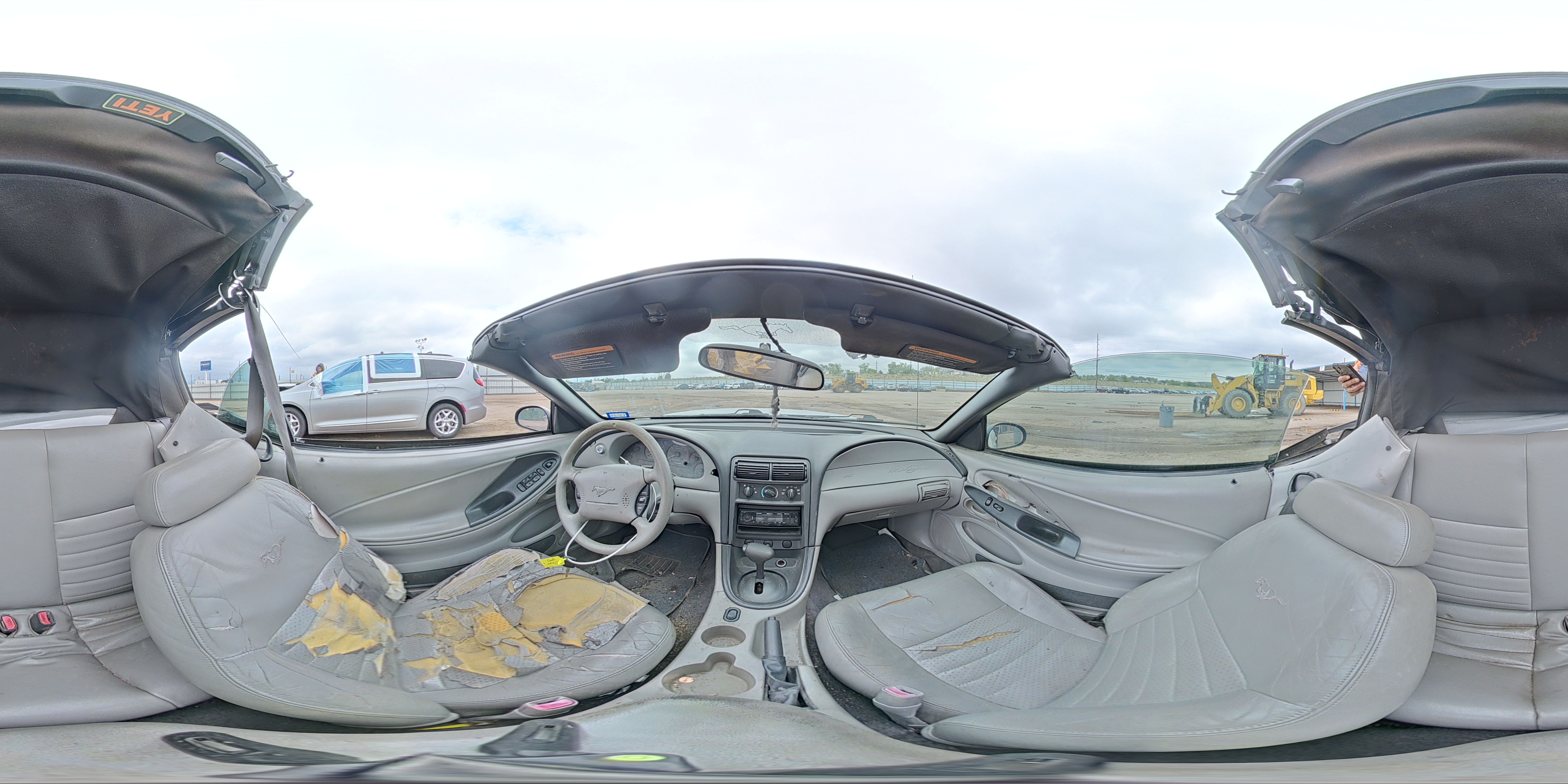 2001 Ford Mustang Silver vin: 1FAFP44401F134733