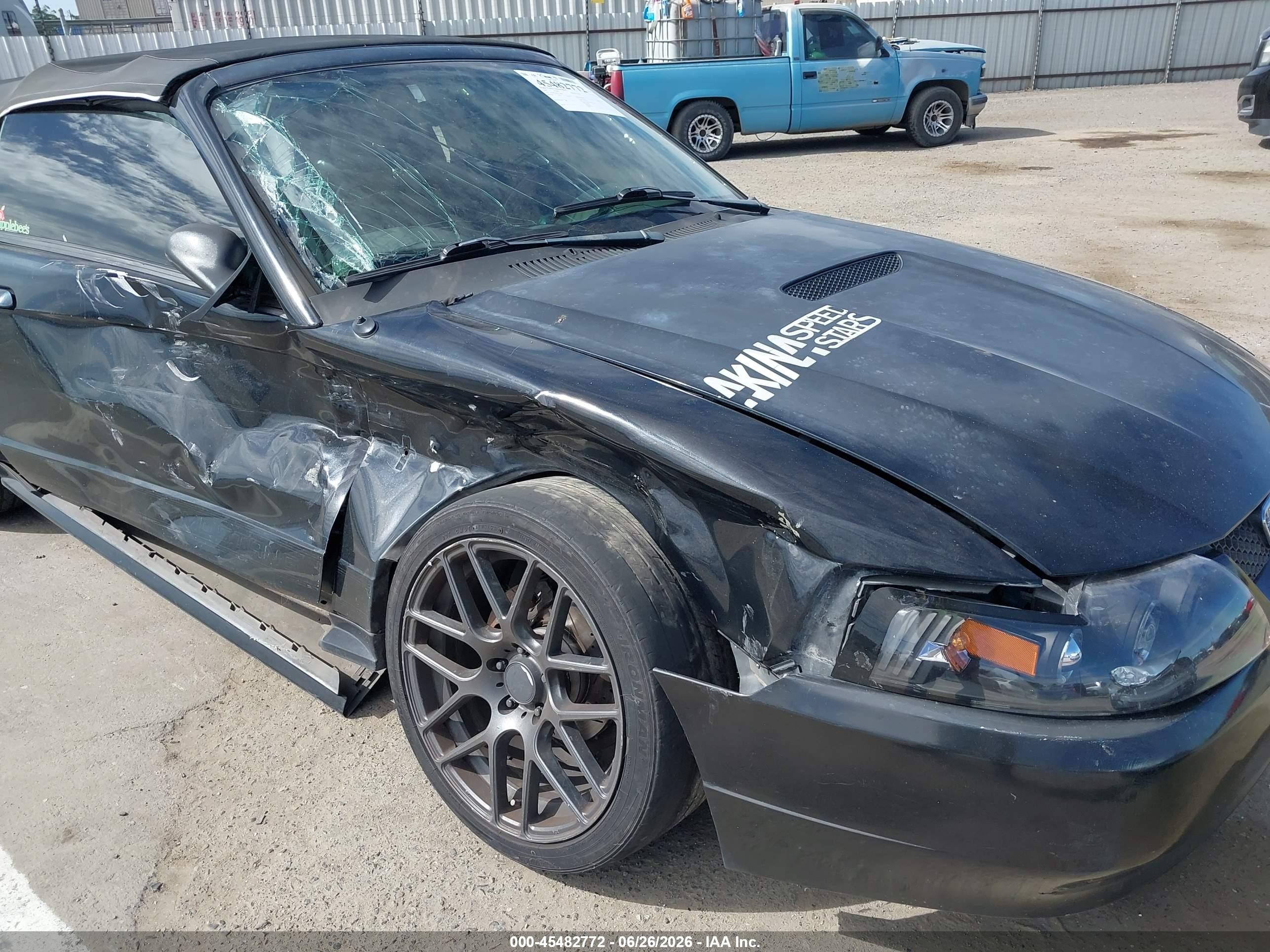 2002 Ford Mustang Deluxe/premium Black vin: 1FAFP44402F179415