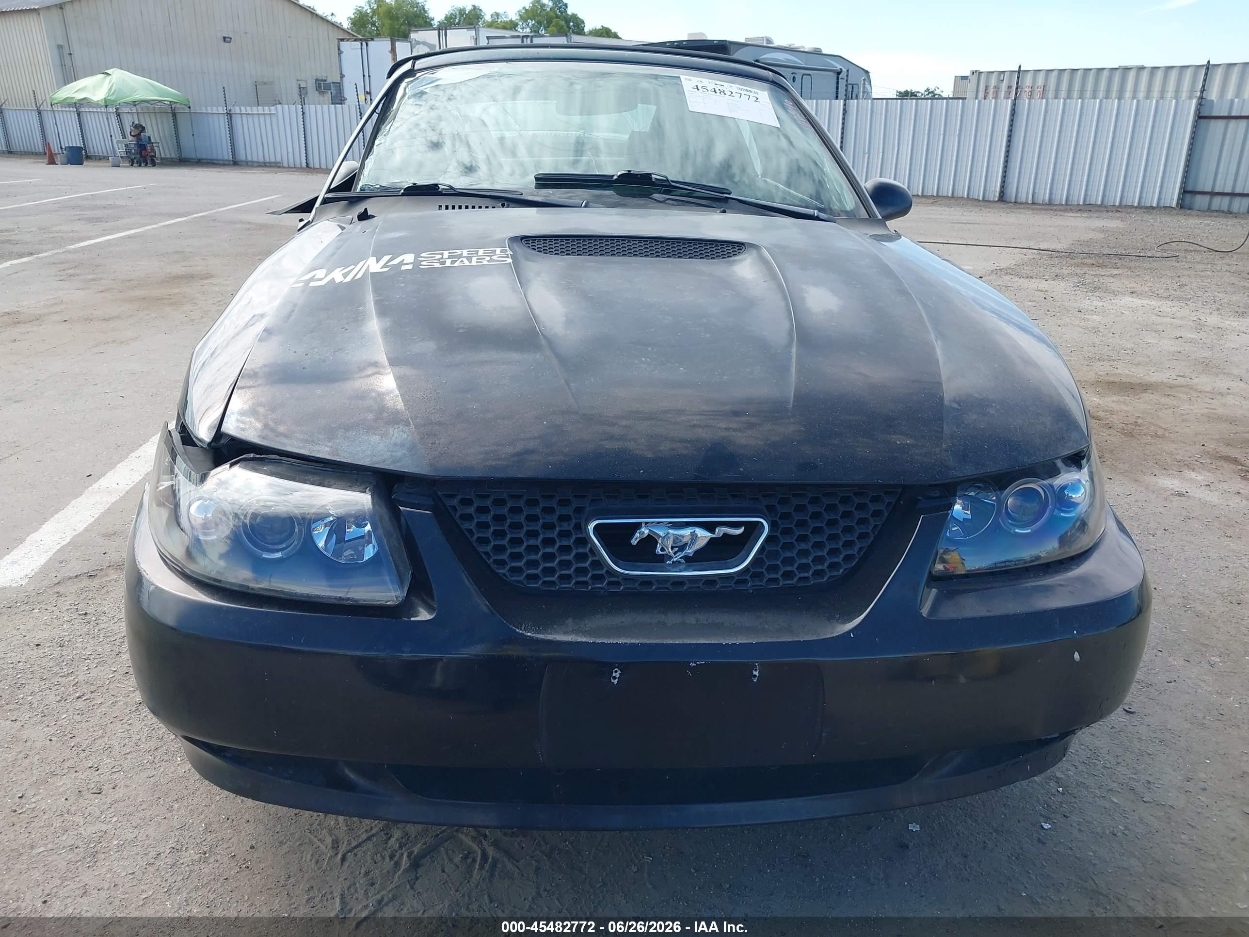 2002 Ford Mustang Deluxe/premium Black vin: 1FAFP44402F179415