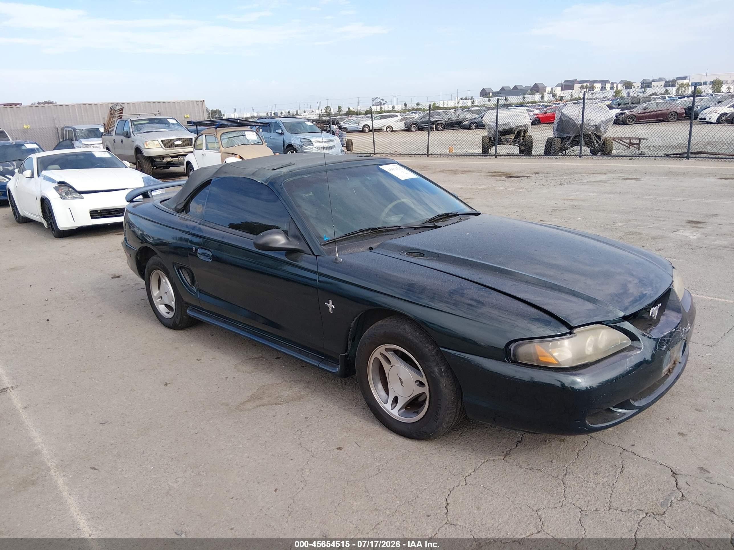 1998 Ford Mustang   Green vin: 1FAFP4440WF155816