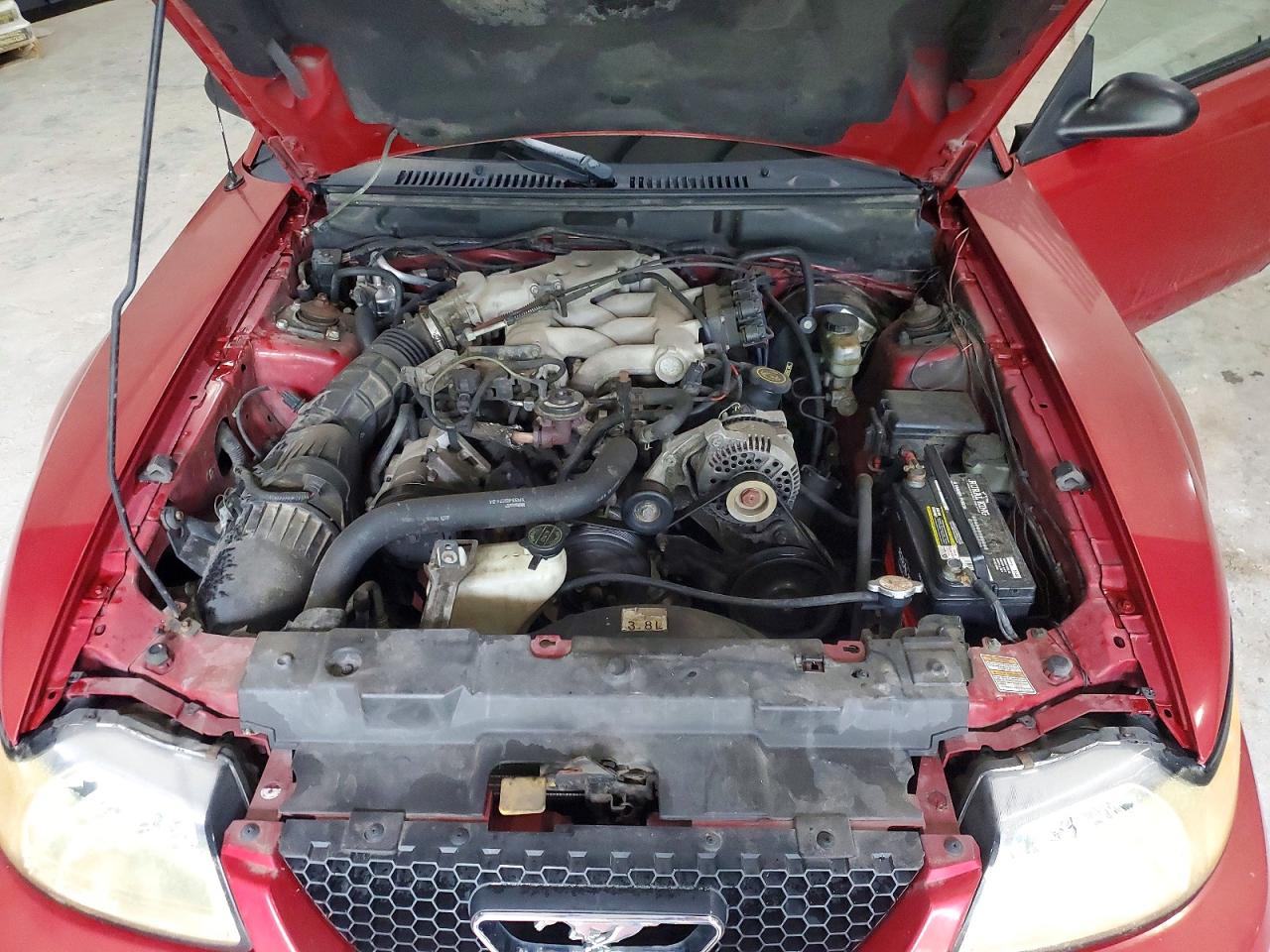 1999 Ford Mustang Maroon vin: 1FAFP4440XF149547