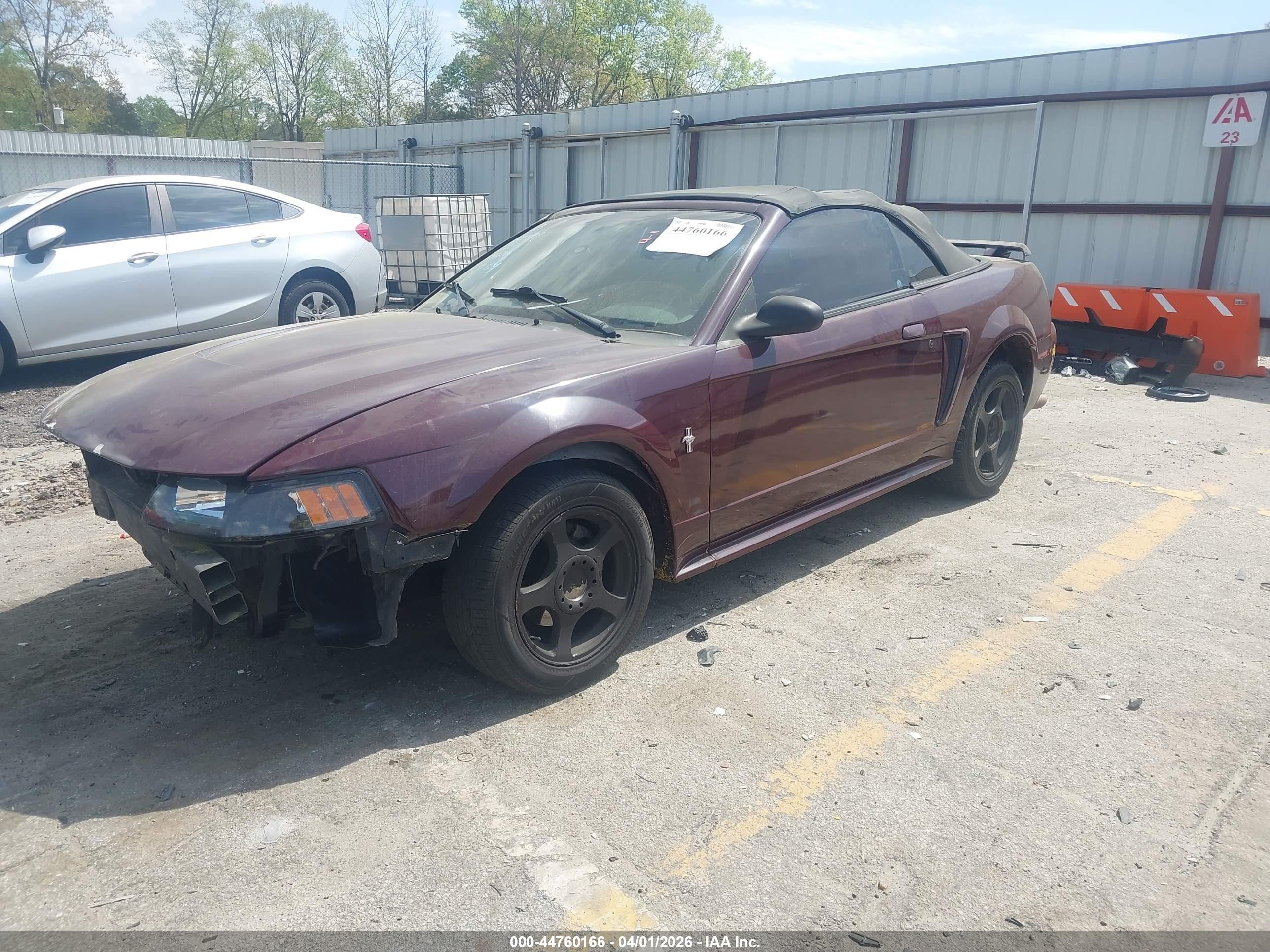 2003 Ford Mustang   Maroon vin: 1FAFP44413F396229