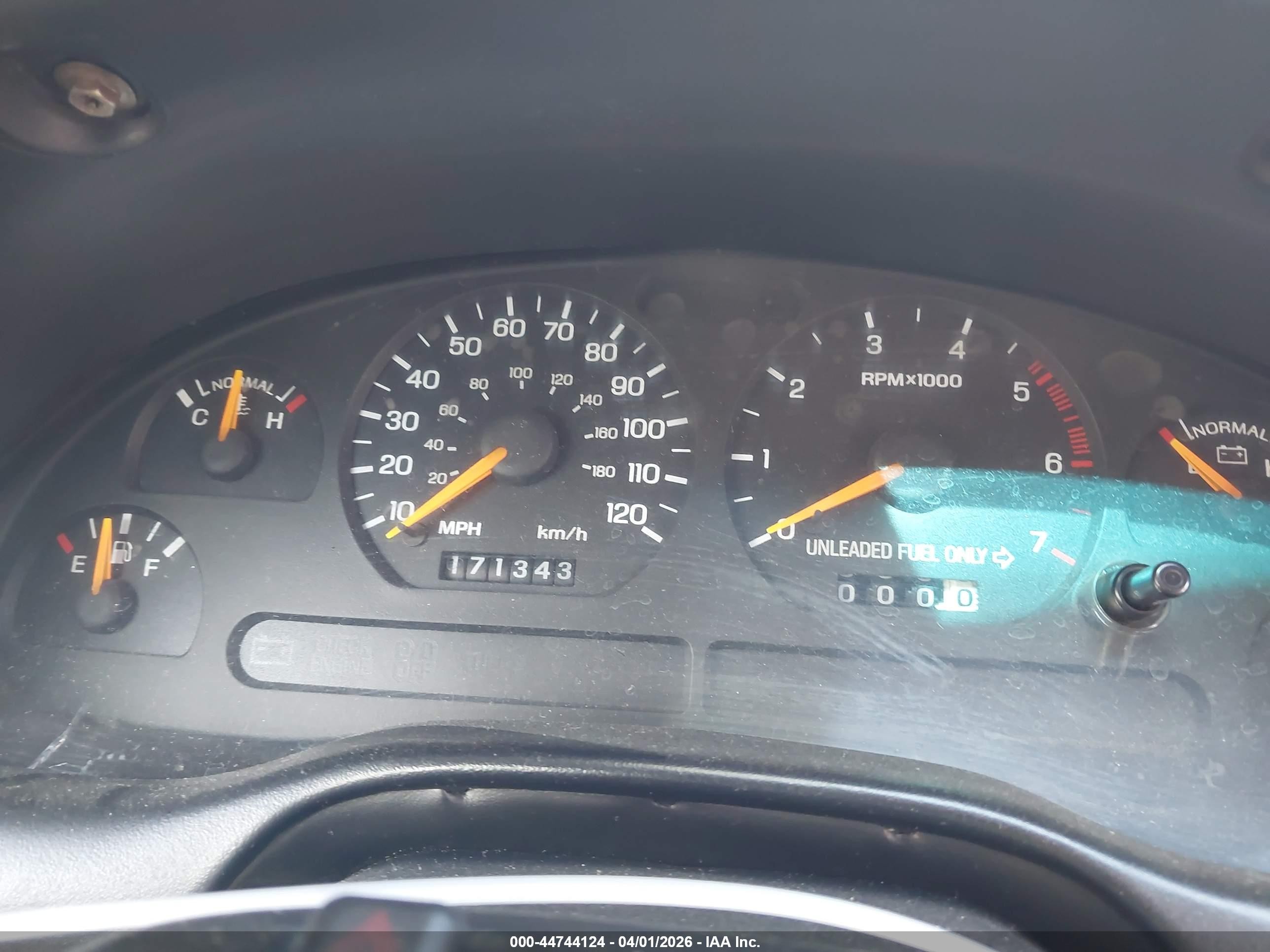 1998 Ford Mustang   Silver vin: 1FAFP4441WF189893