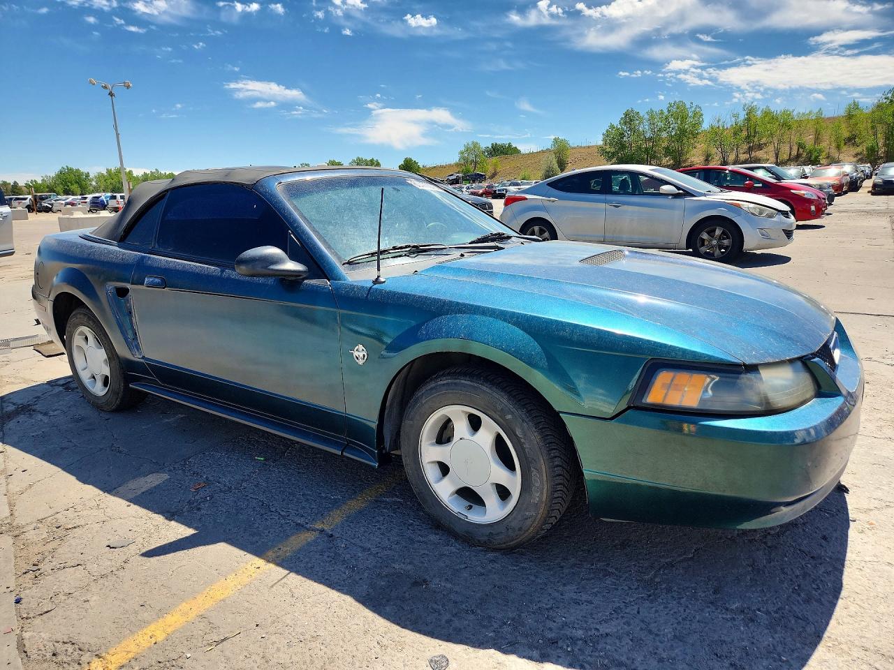 1999 Ford Mustang Green vin: 1FAFP4441XF166924