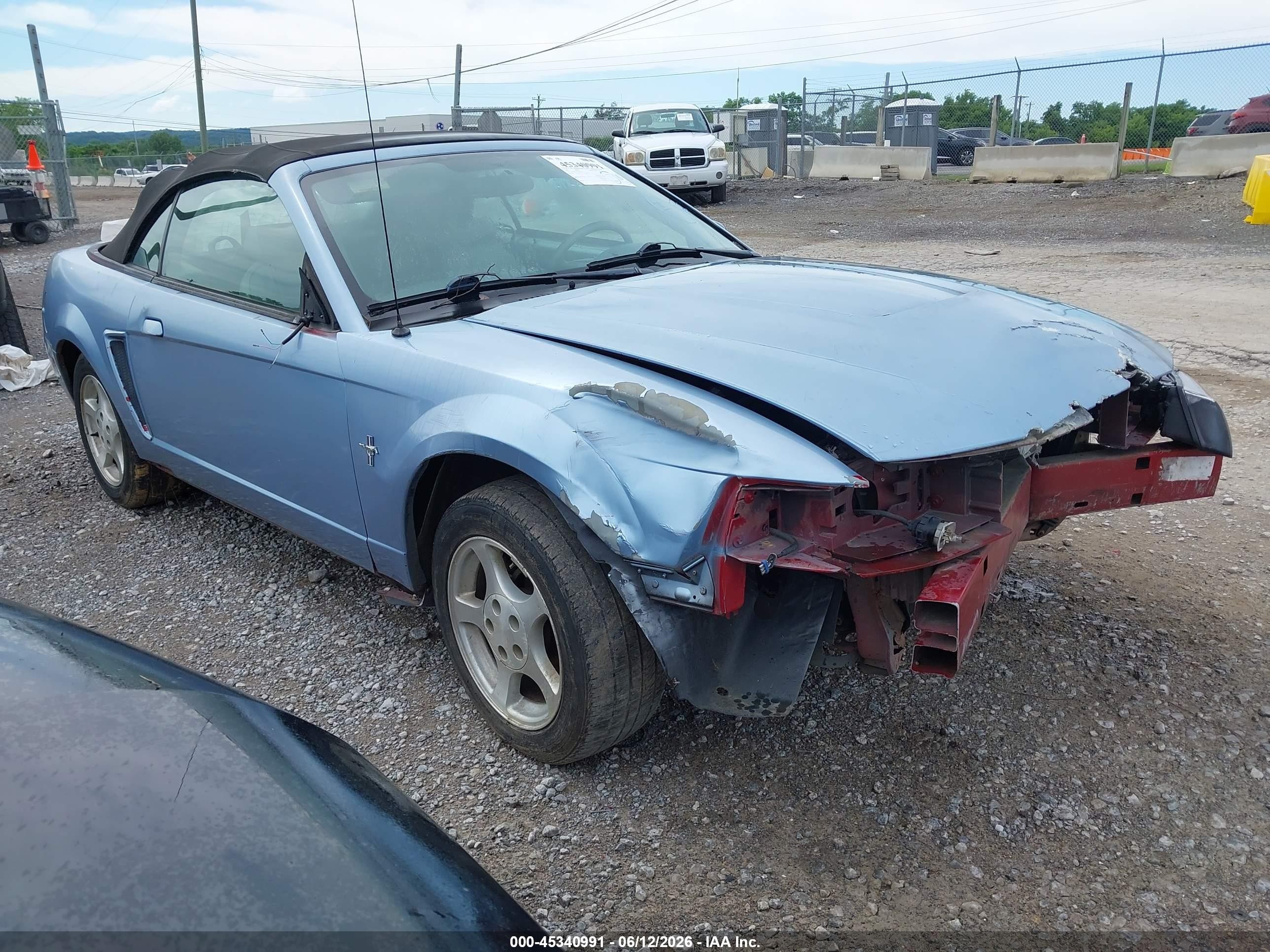 2003 Ford Mustang   Blue vin: 1FAFP44423F354538