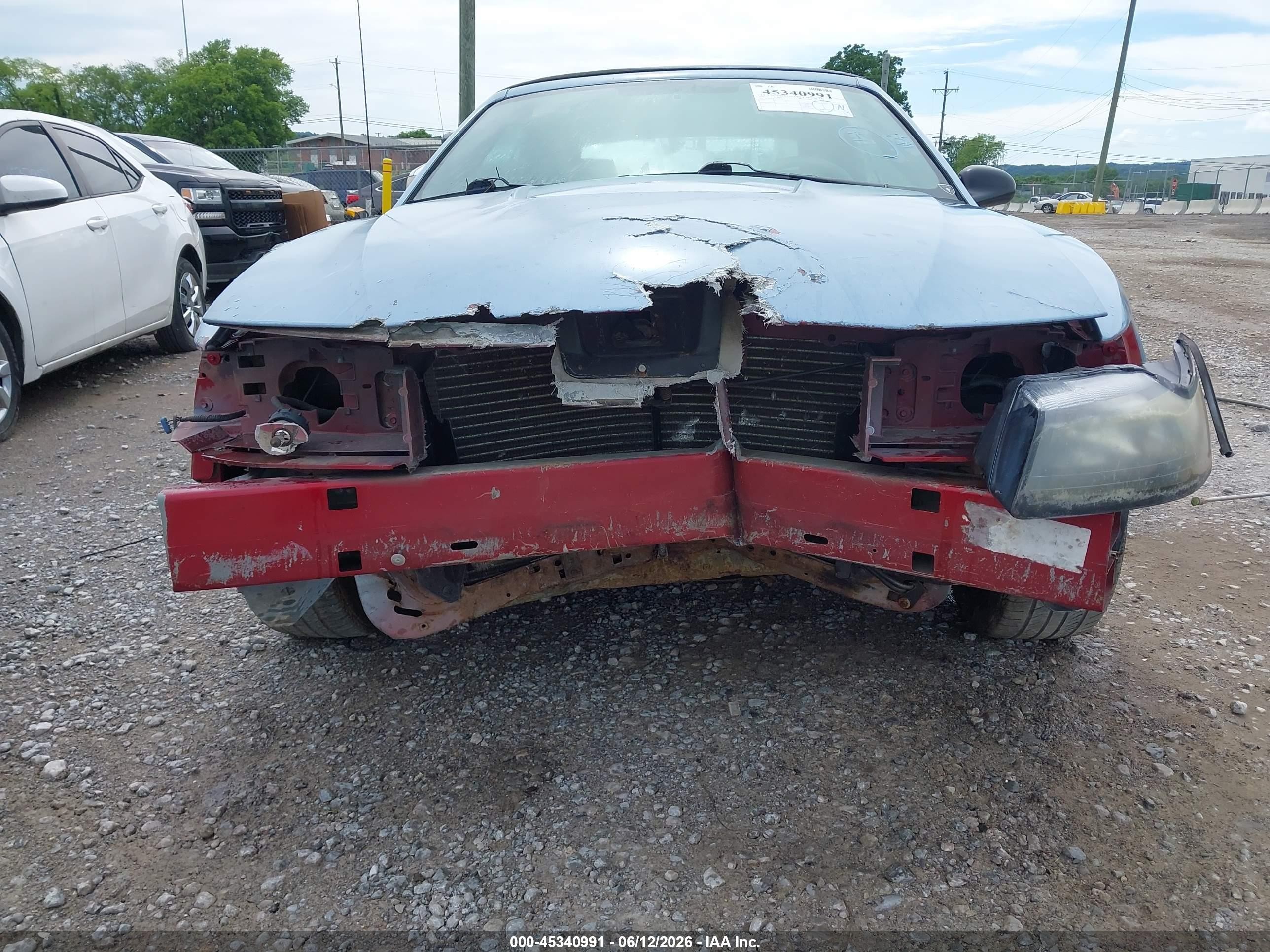 2003 Ford Mustang   Blue vin: 1FAFP44423F354538