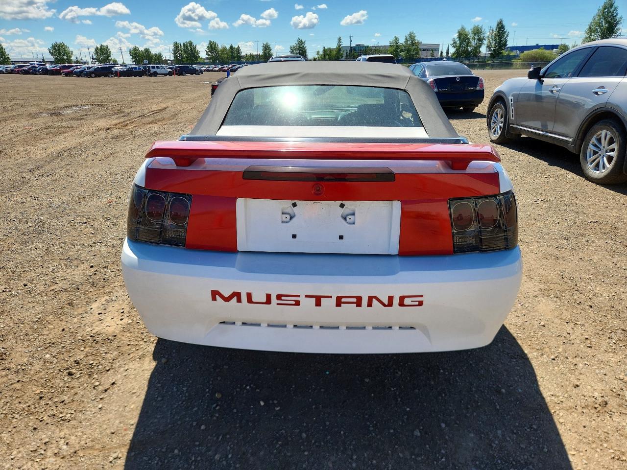 2001 Ford Mustang White vin: 1FAFP44431F124164