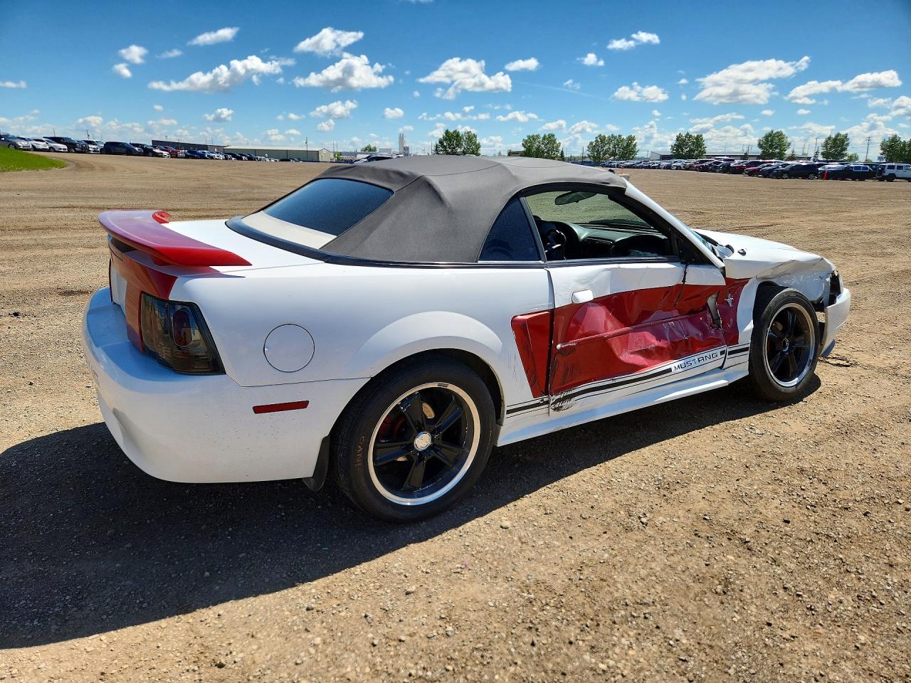 2001 Ford Mustang White vin: 1FAFP44431F124164