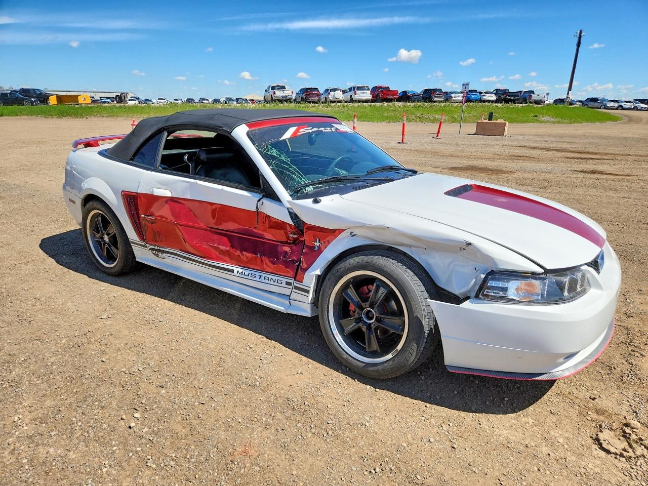 2001 Ford Mustang White vin: 1FAFP44431F124164