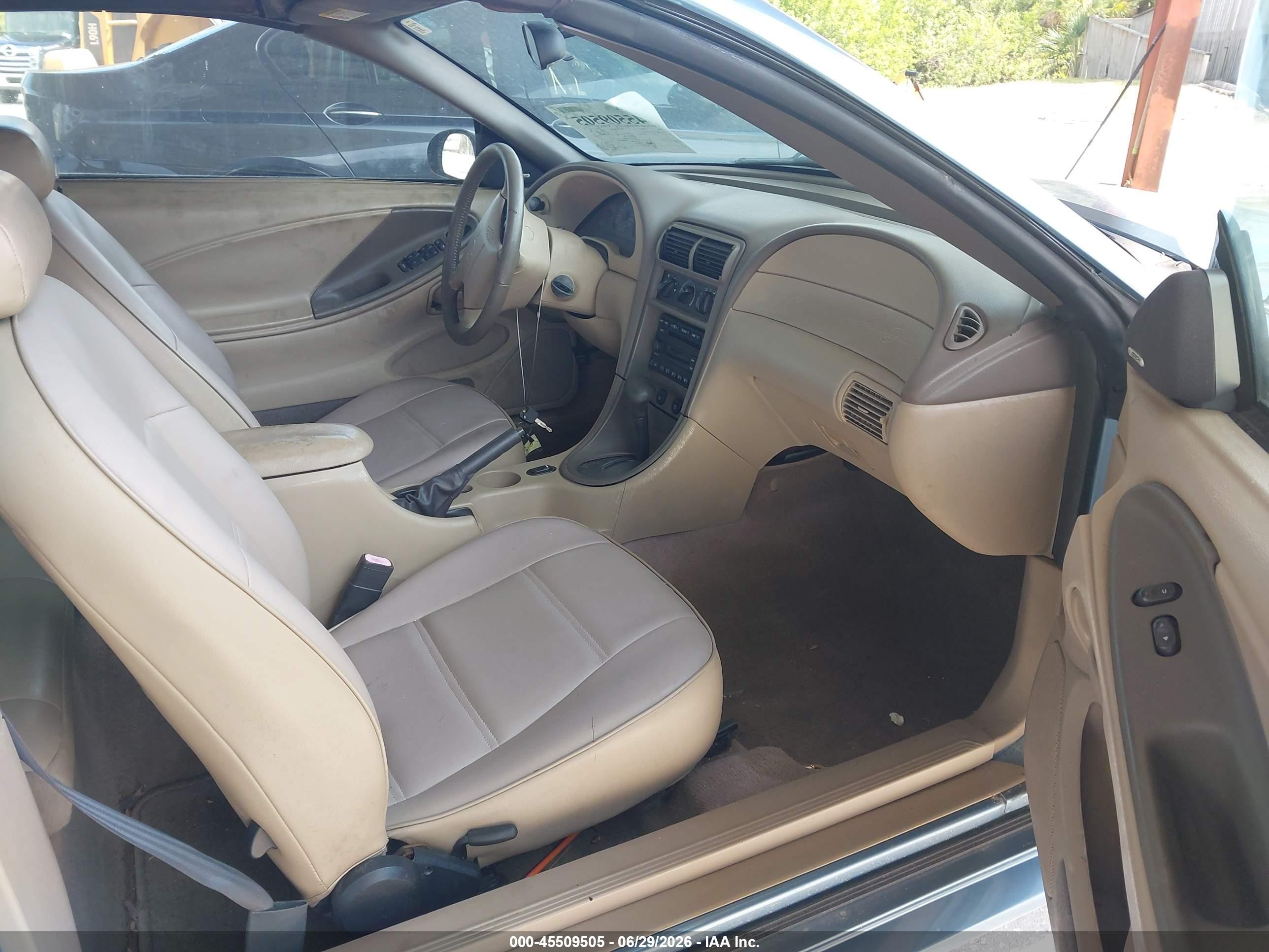 2001 Ford Mustang   Blue vin: 1FAFP44431F188401