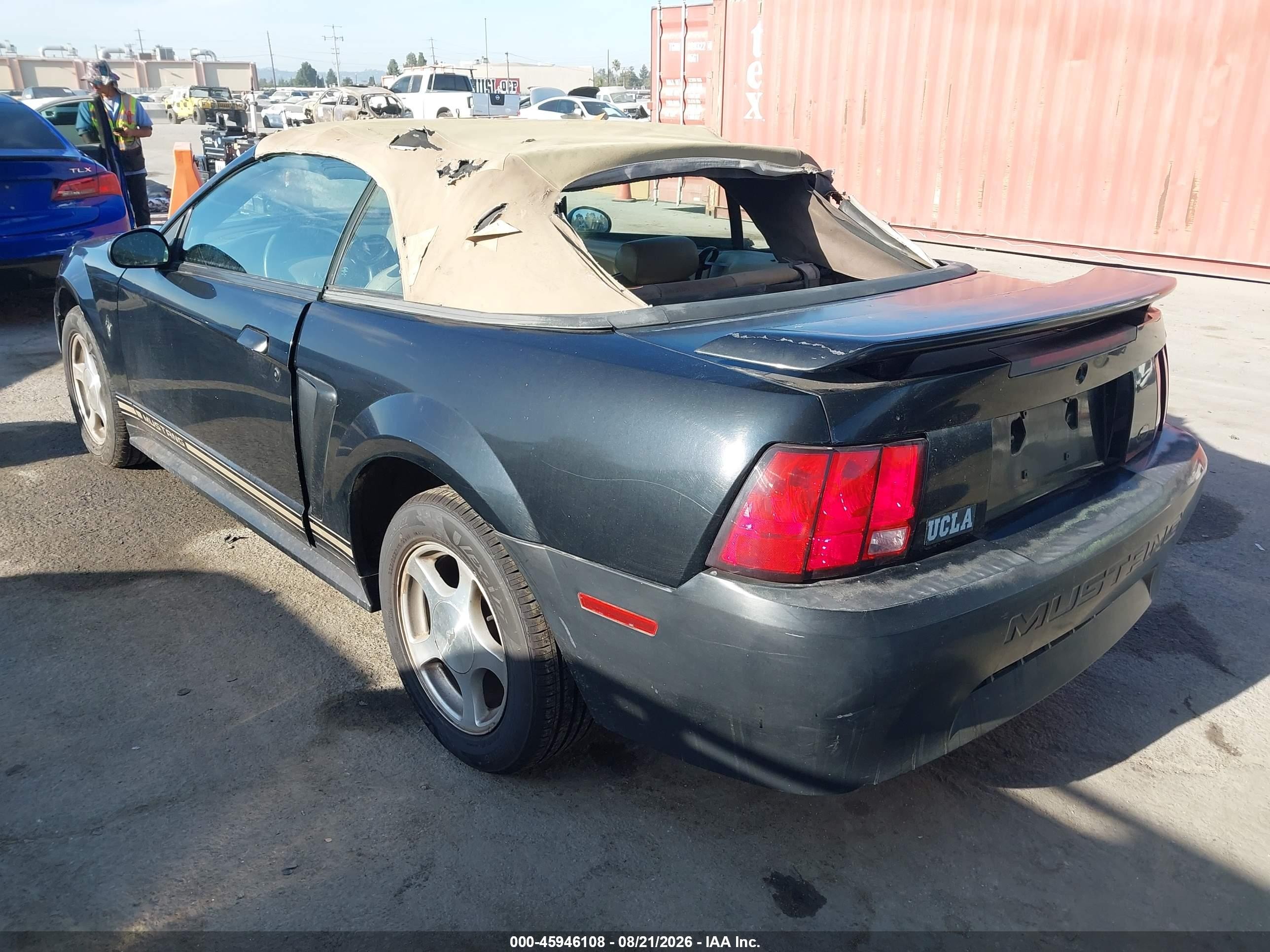 2001 Ford Mustang   Black vin: 1FAFP44431F216097