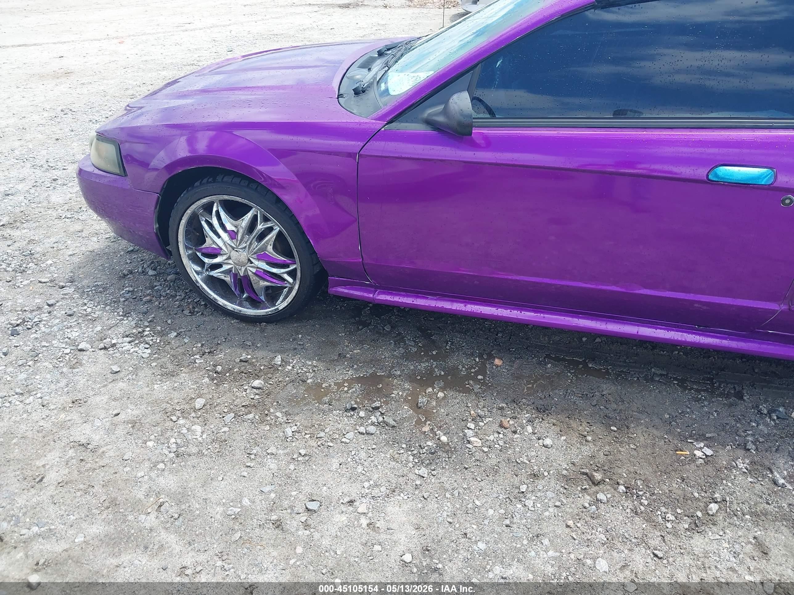 2003 Ford Mustang   Purple vin: 1FAFP44433F334945