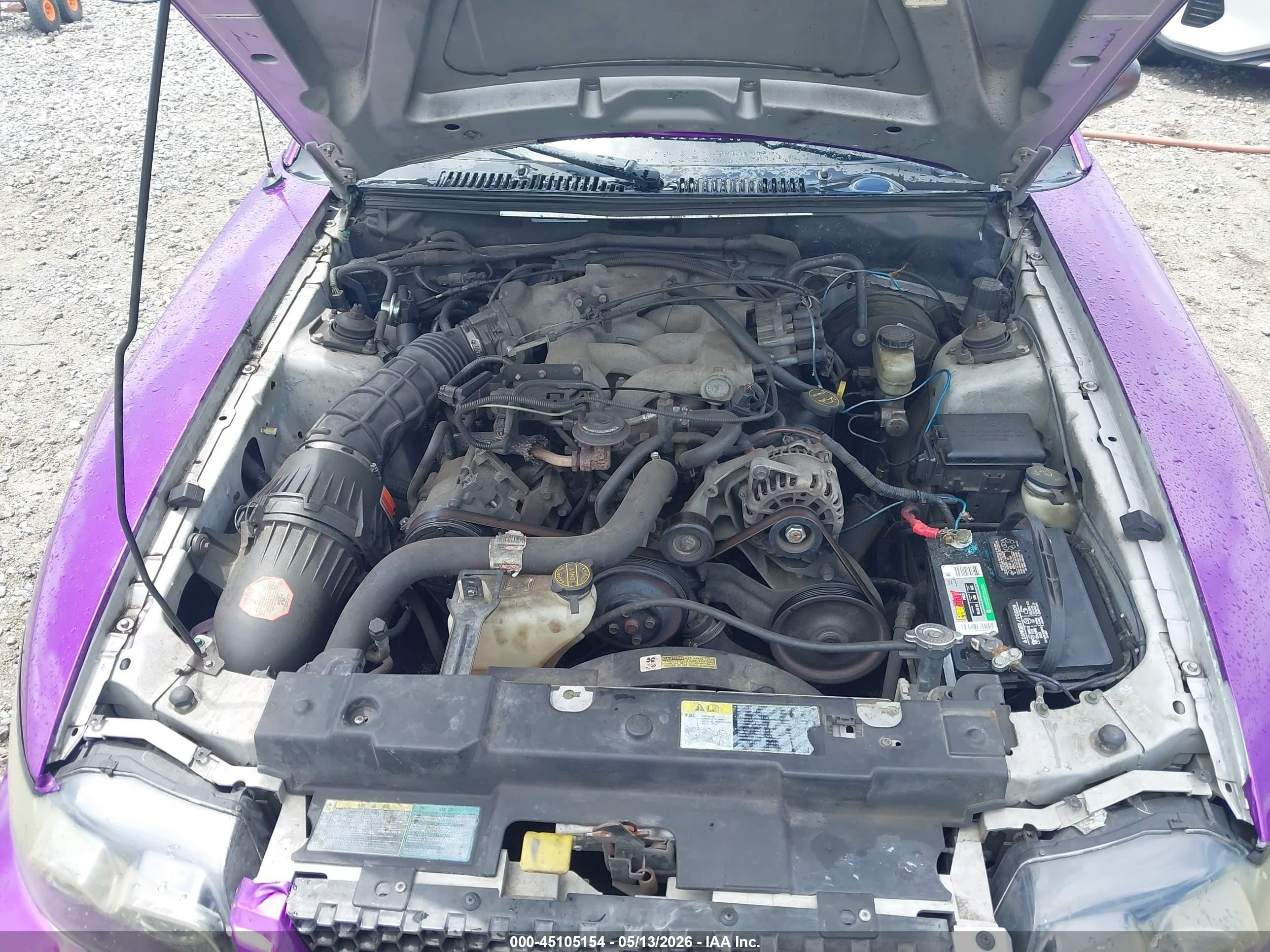 2003 Ford Mustang   Purple vin: 1FAFP44433F334945