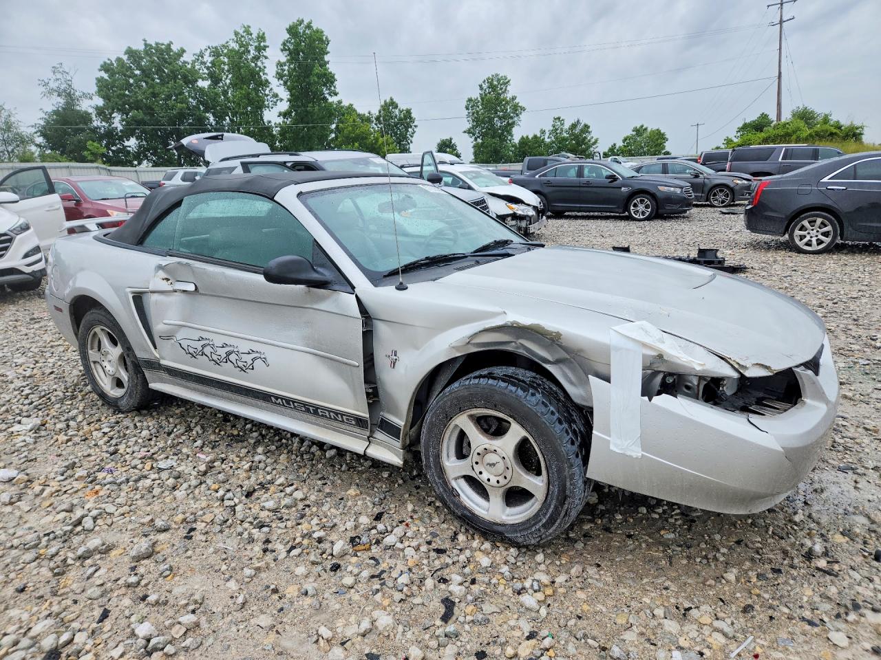 2003 Ford Mustang Silver vin: 1FAFP44433F404976