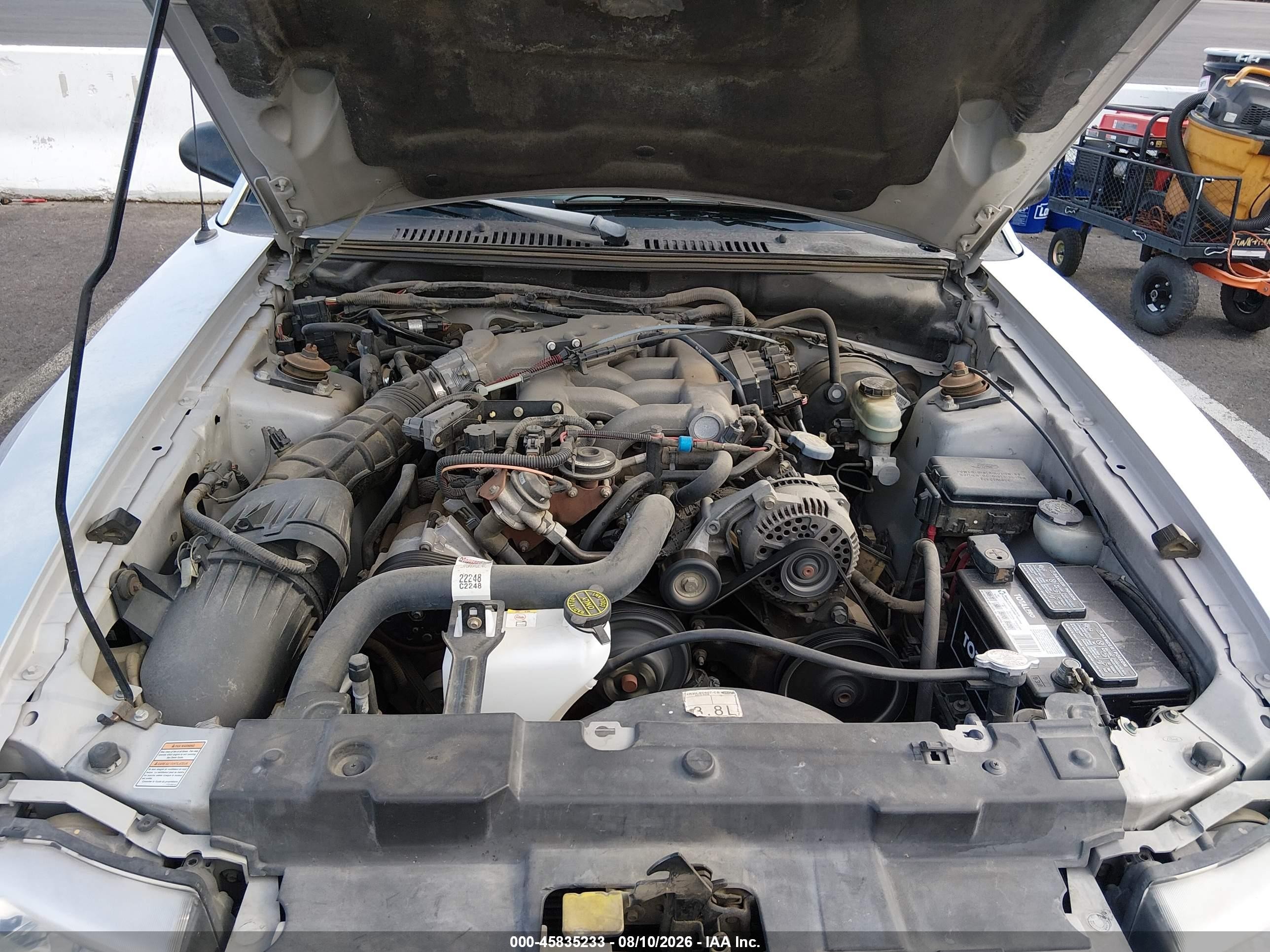 1999 Ford Mustang   Silver vin: 1FAFP4443XF151051
