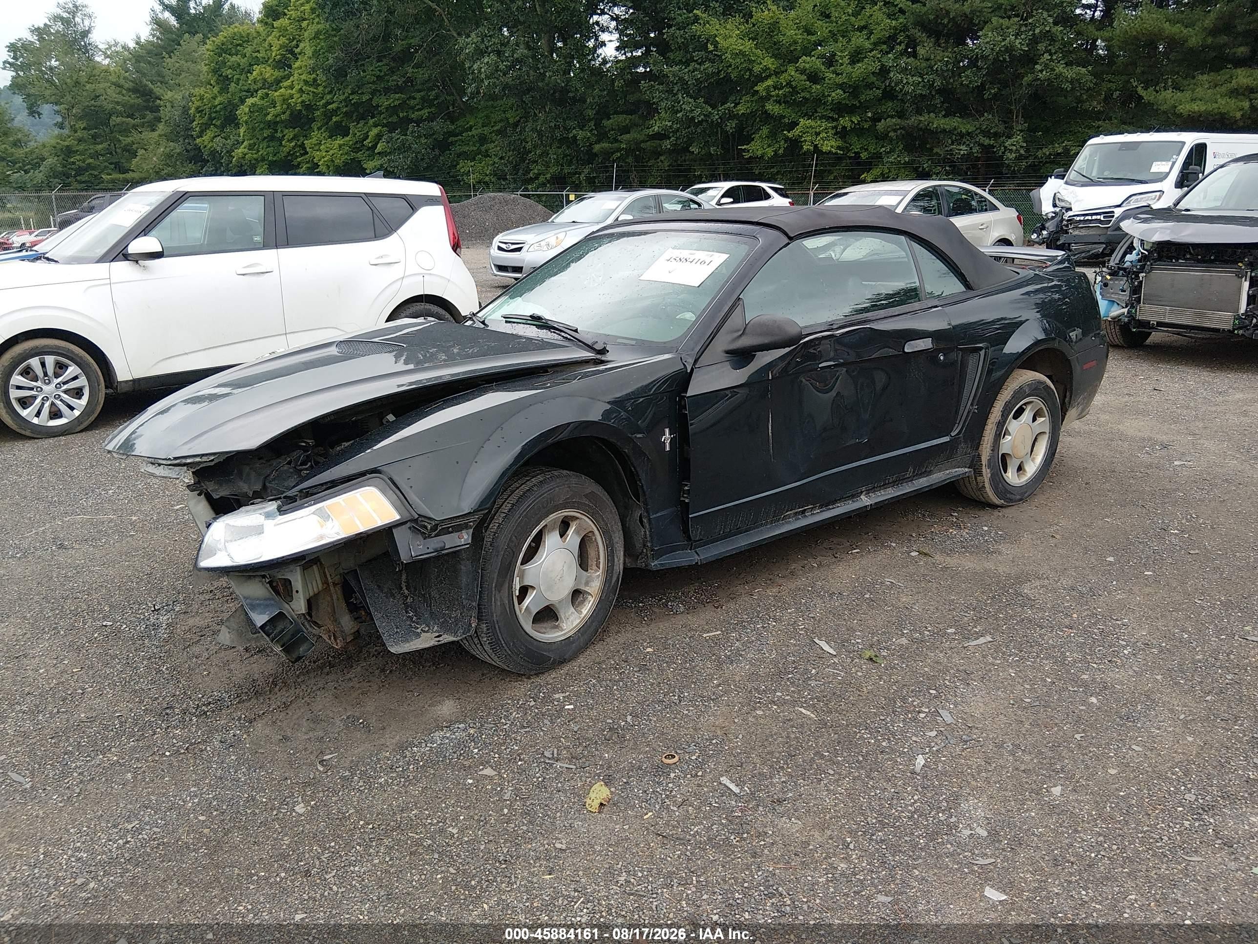 2000 Ford Mustang   Черный vin: 1FAFP4443YF215266