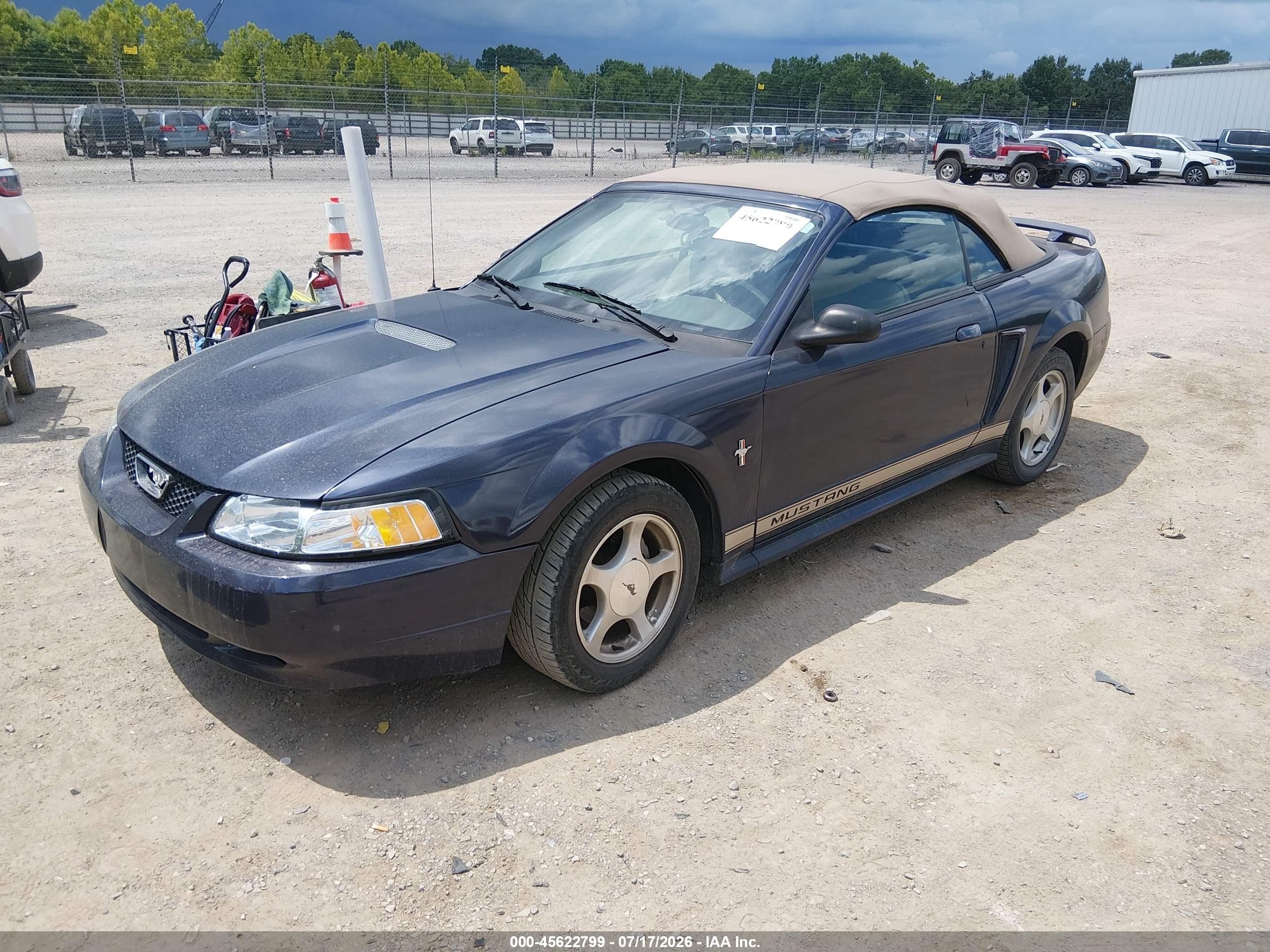 2001 Ford Mustang   Blue vin: 1FAFP44441F232535